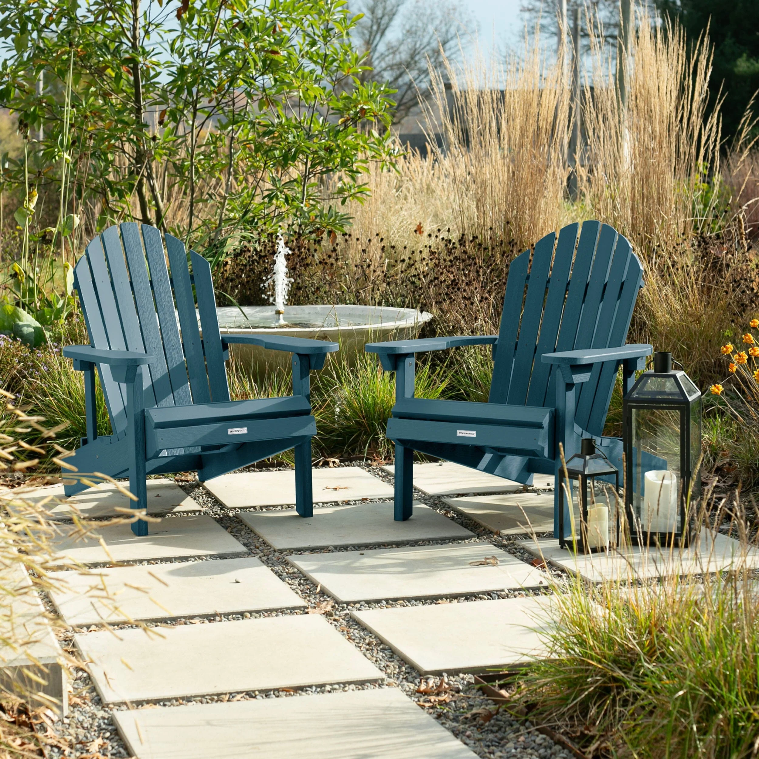 Set of 2 Hamilton Reclining Adirondack Chairs - Image 8