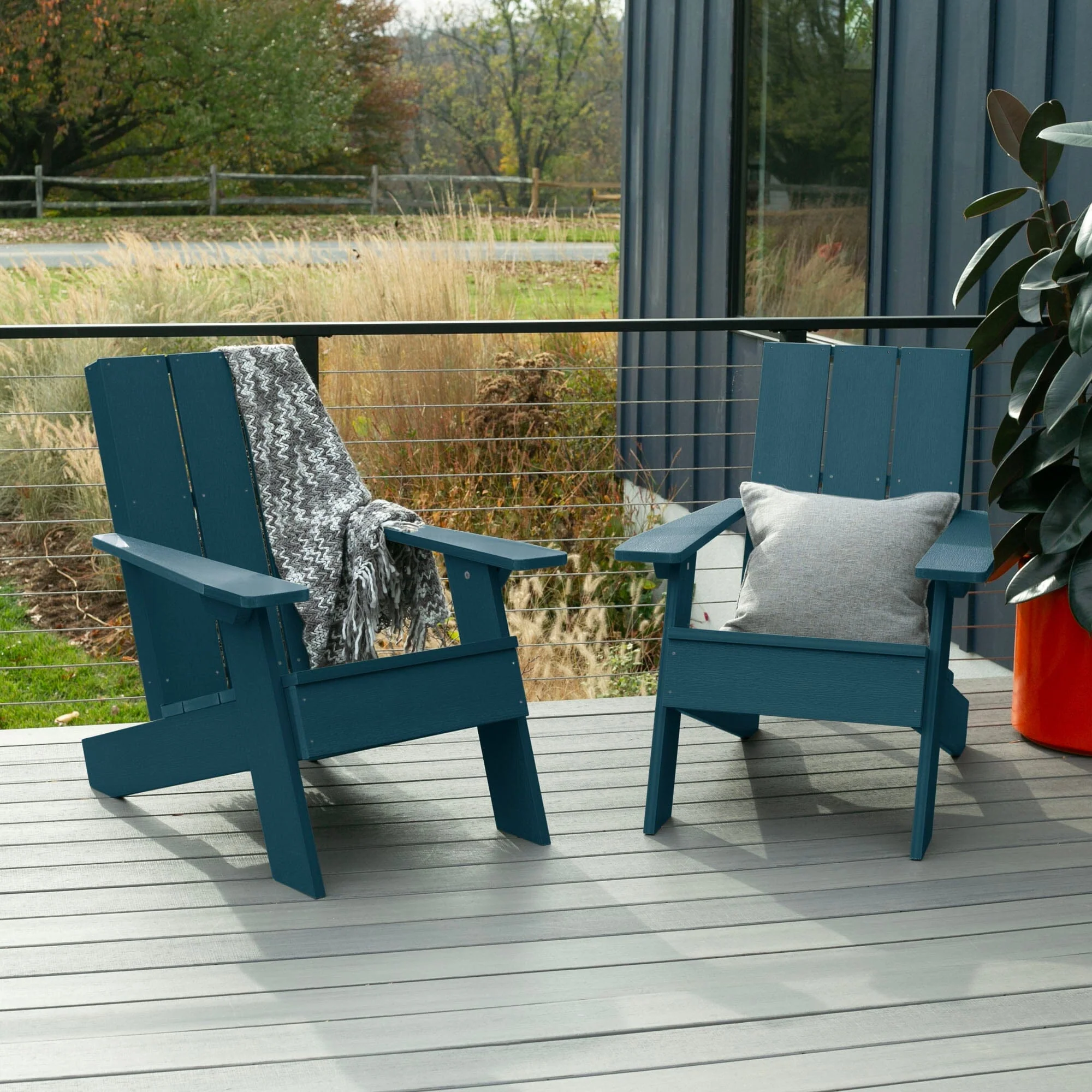 Set of Two Italica Modern Adirondack Chairs - Image 10