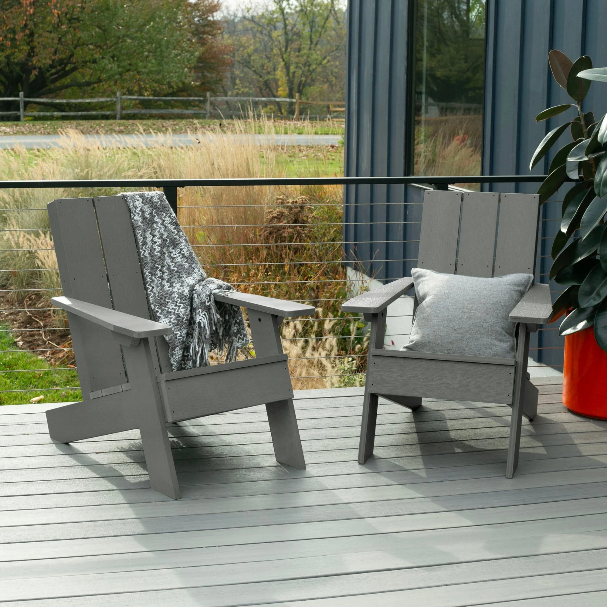 Set of Two Italica Modern Adirondack Chairs - Image 7