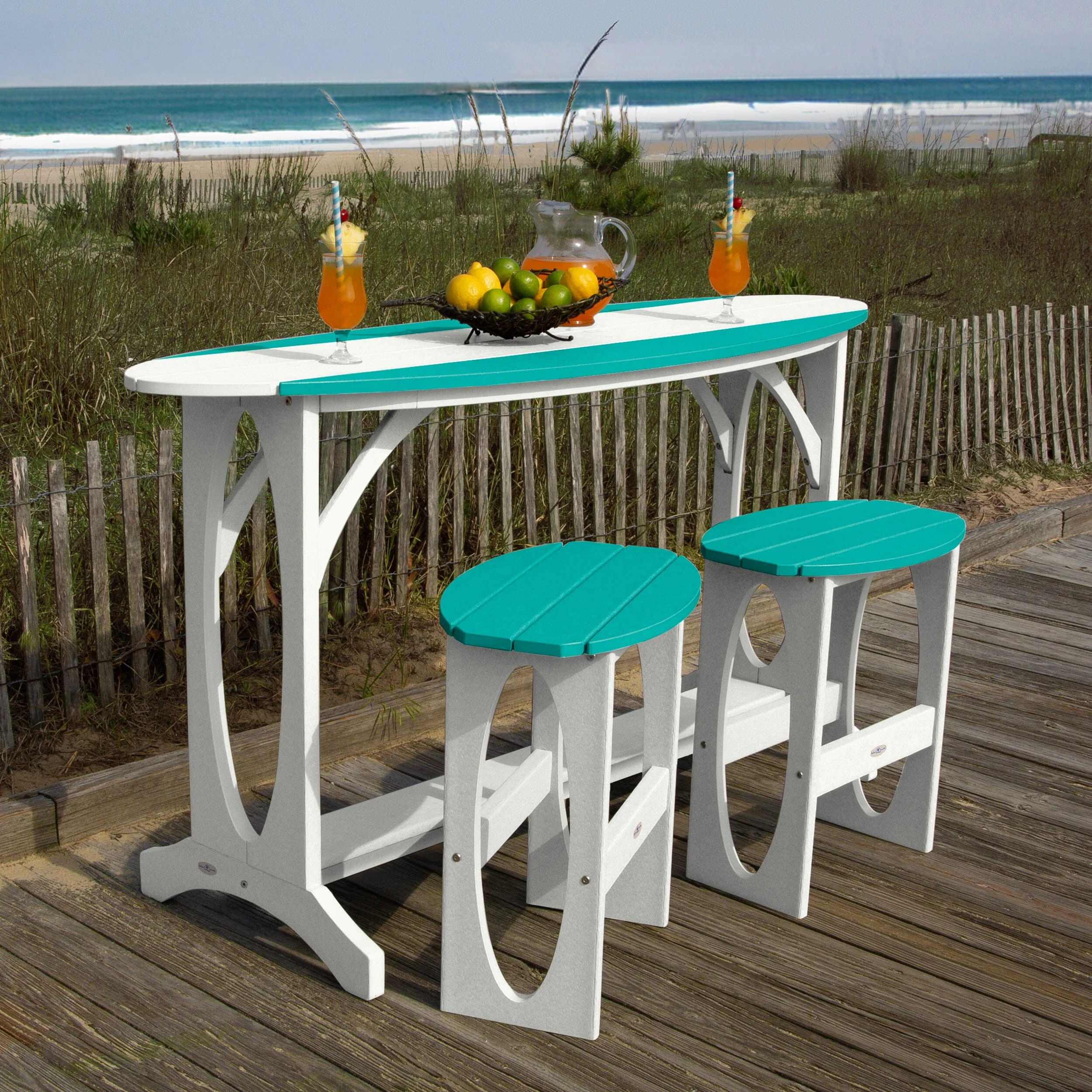 Shoreline 3-Piece Bar Height Balcony Set - Image 4