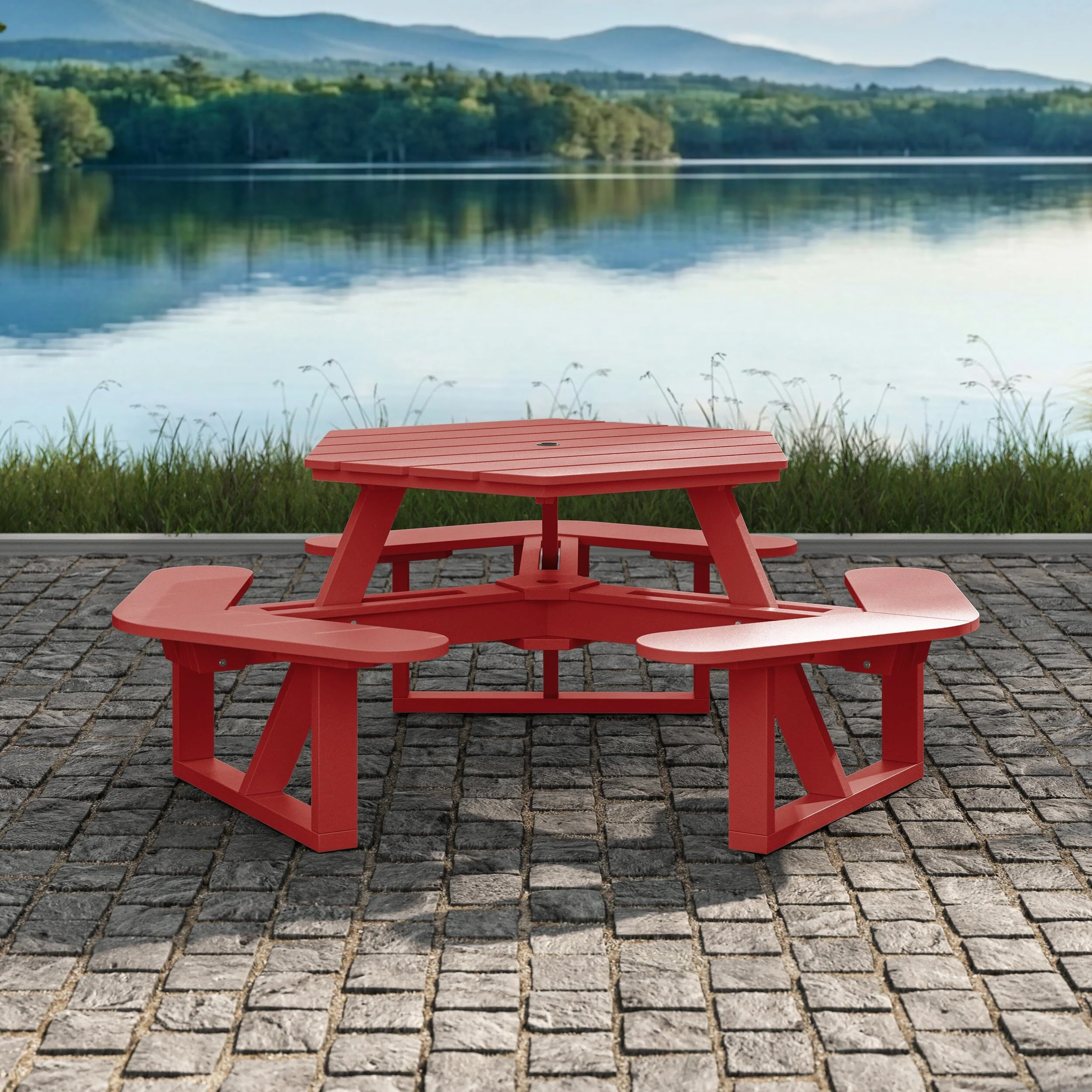 Shoreline Hexagon Picnic Table - Image 15