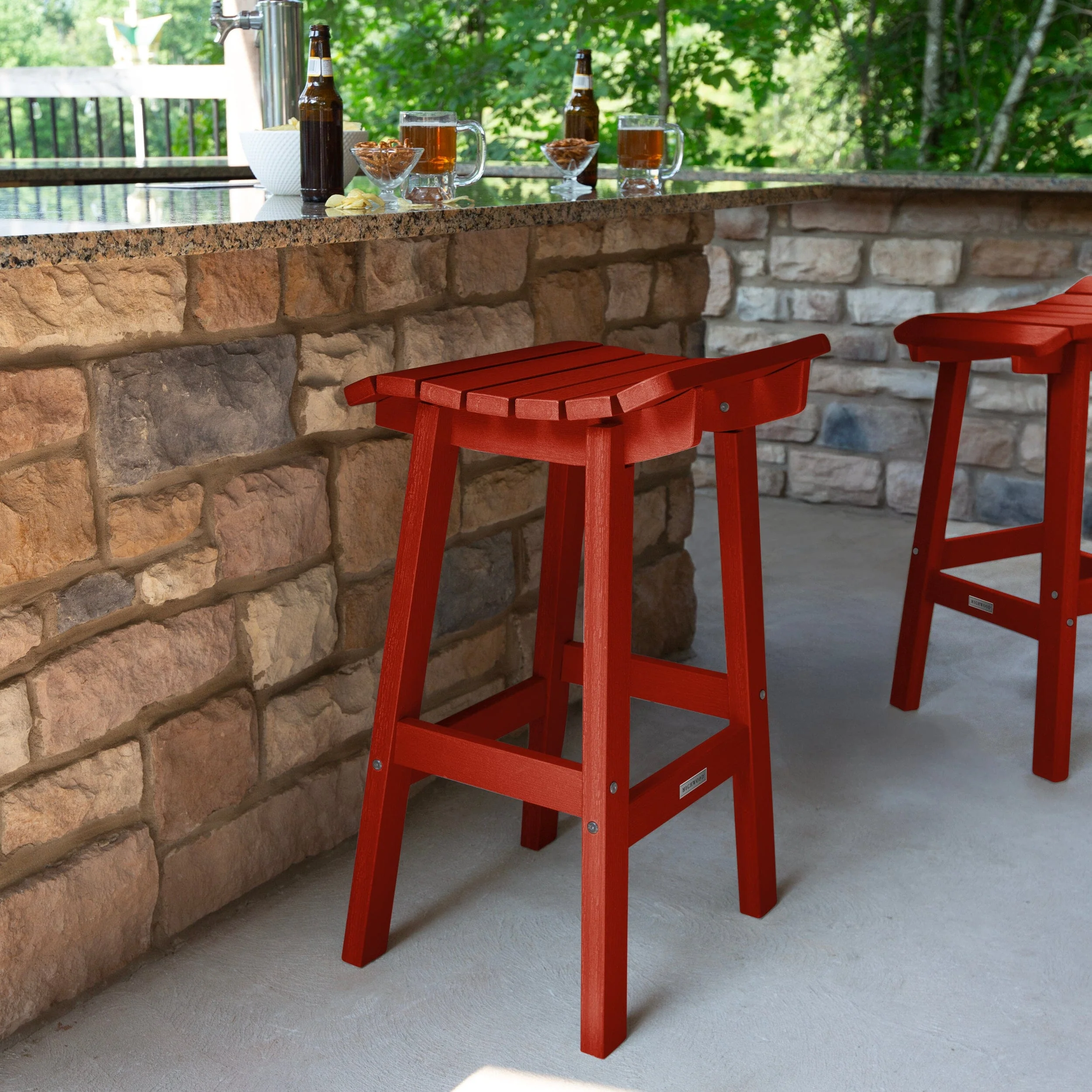 Summit Square Bar Height Stool - Image 17
