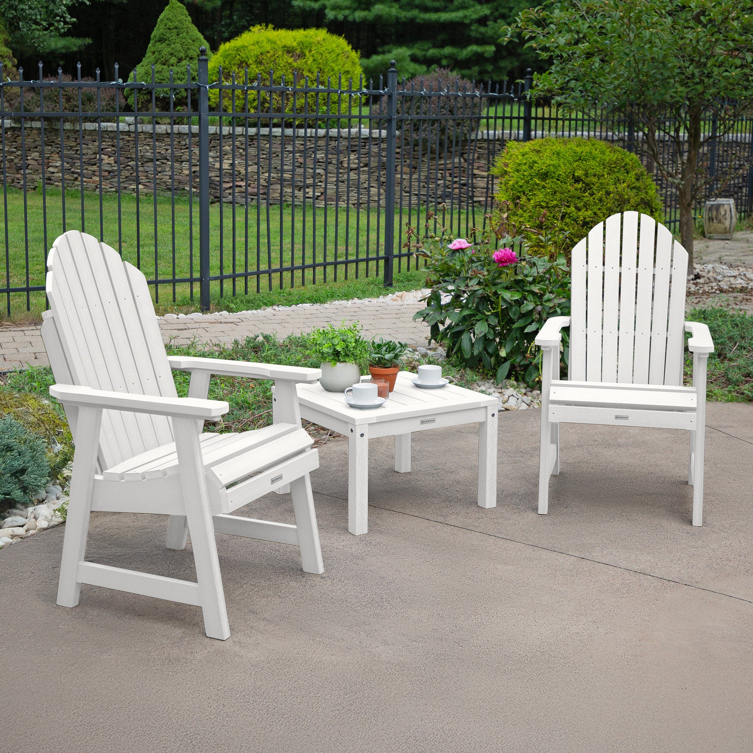 2 Hamilton Deck Chairs with Adirondack Side Table - Image 11