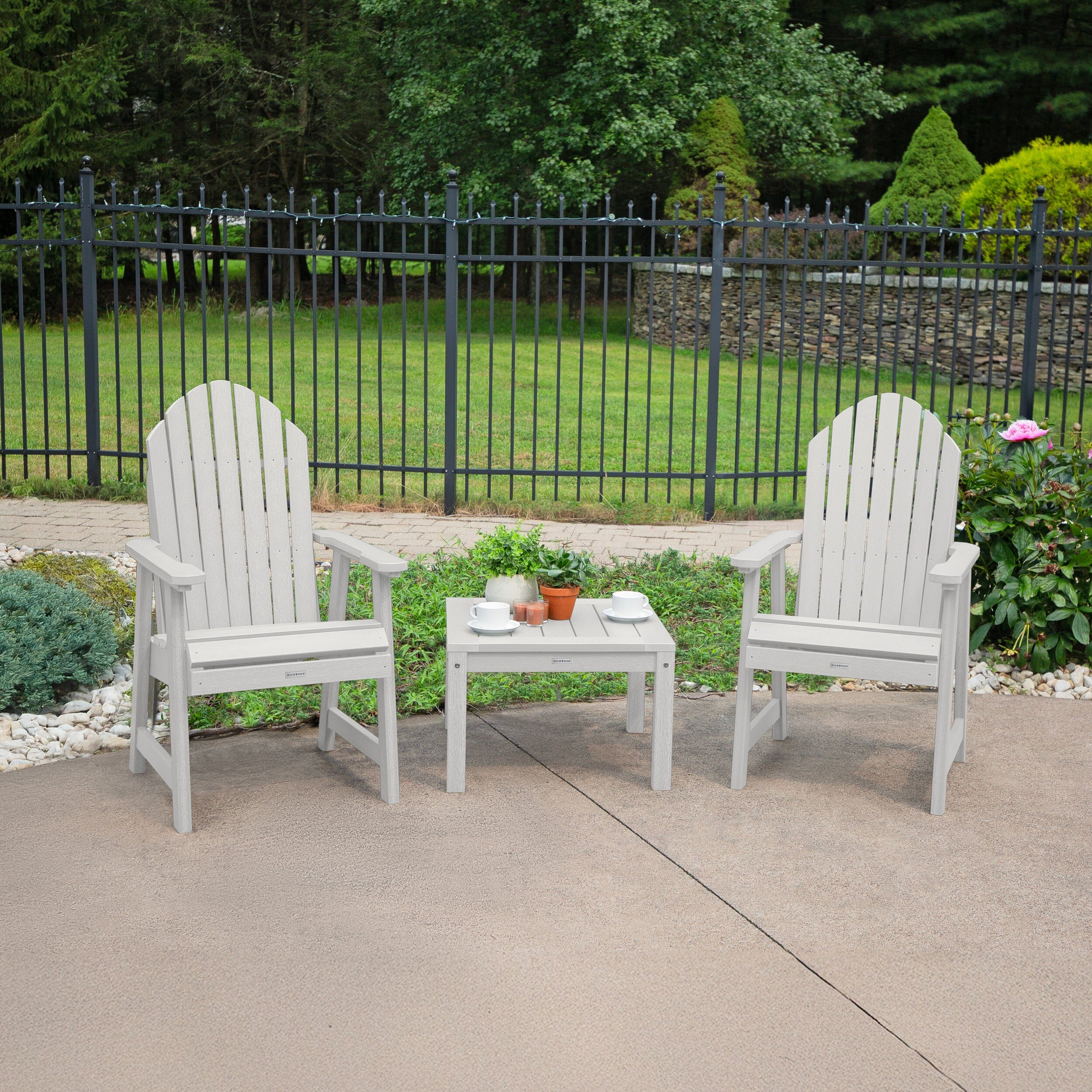 2 Hamilton Deck Chairs with Adirondack Side Table - Image 12