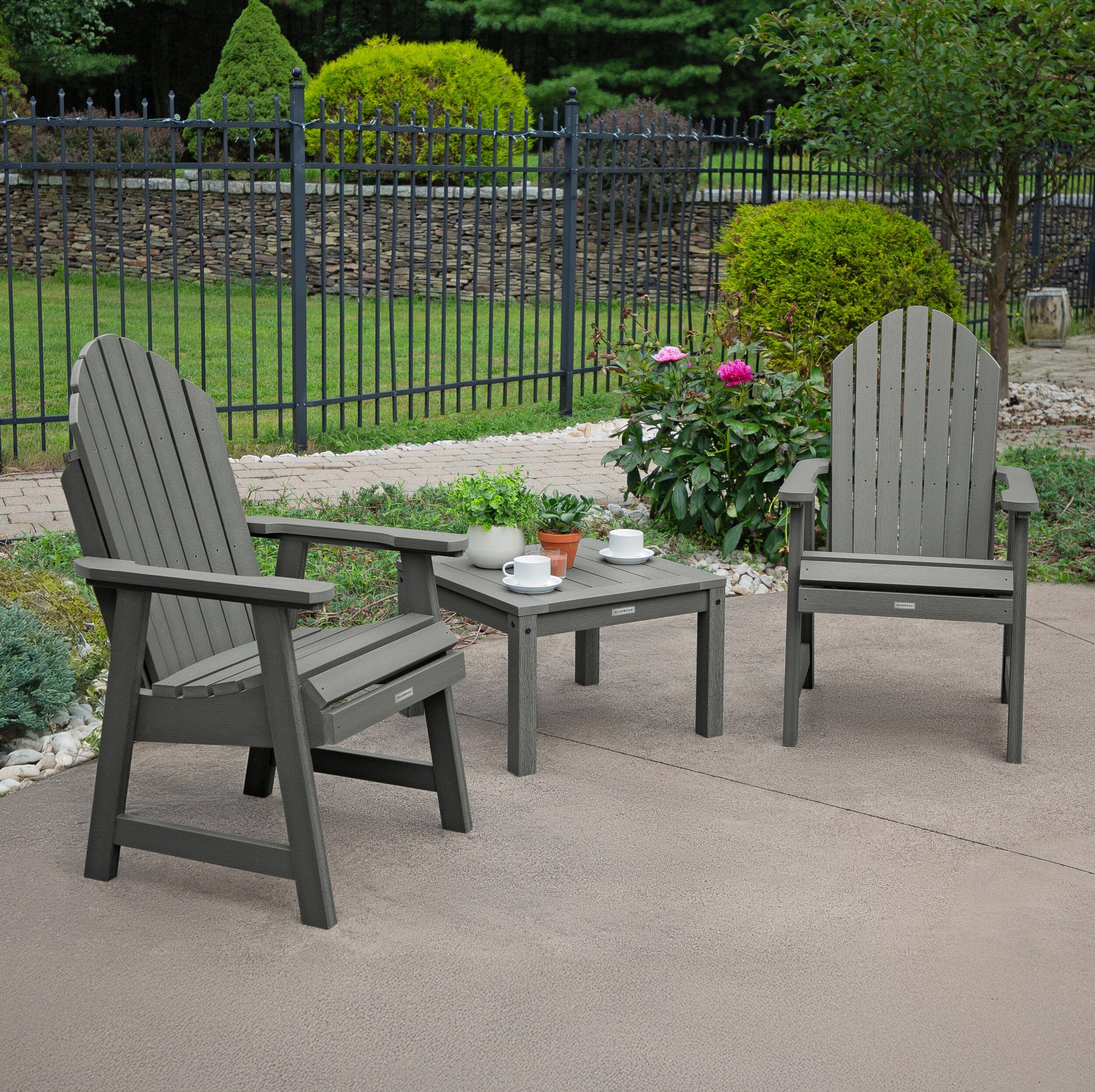 2 Hamilton Deck Chairs with Adirondack Side Table - Image 14