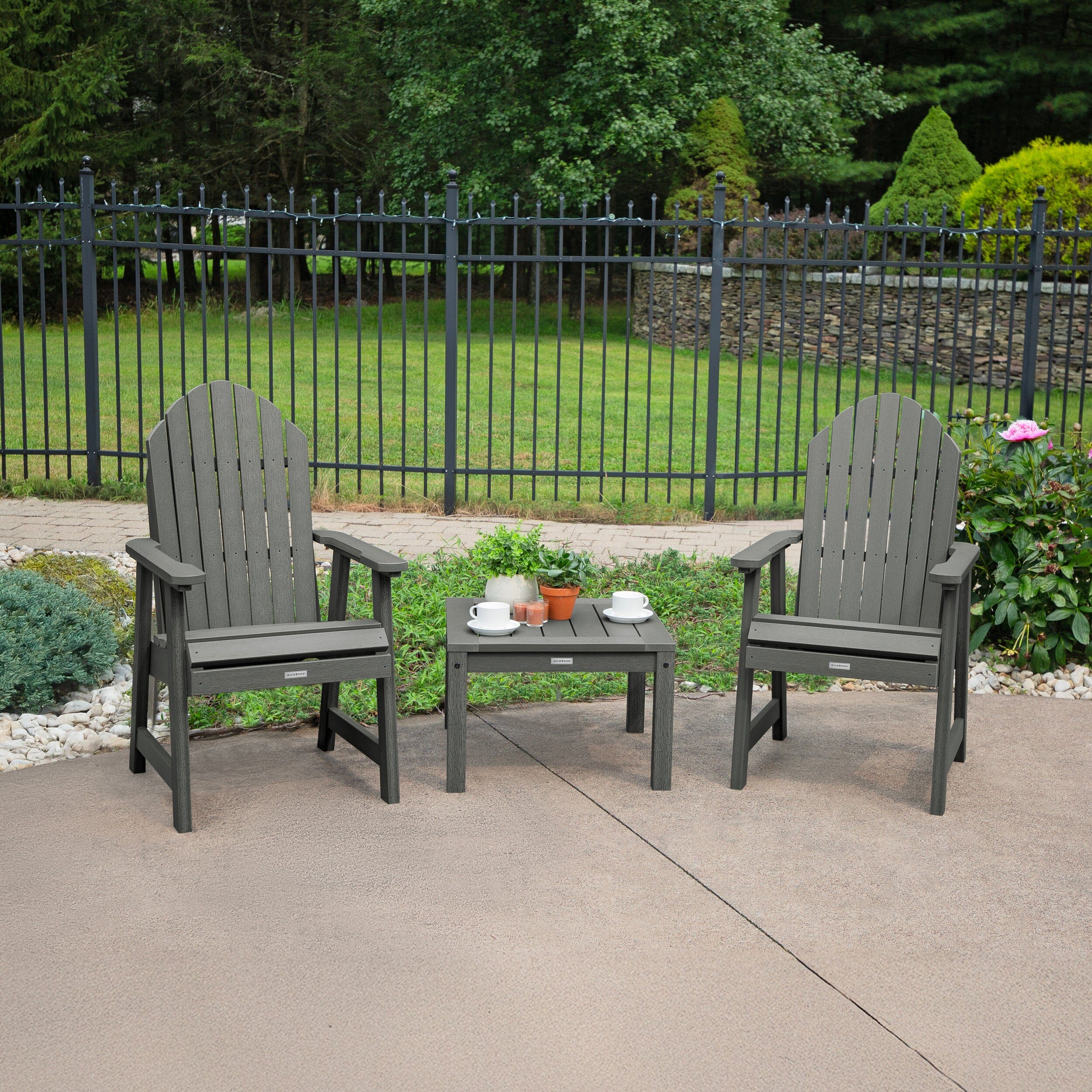 2 Hamilton Deck Chairs with Adirondack Side Table - Image 15