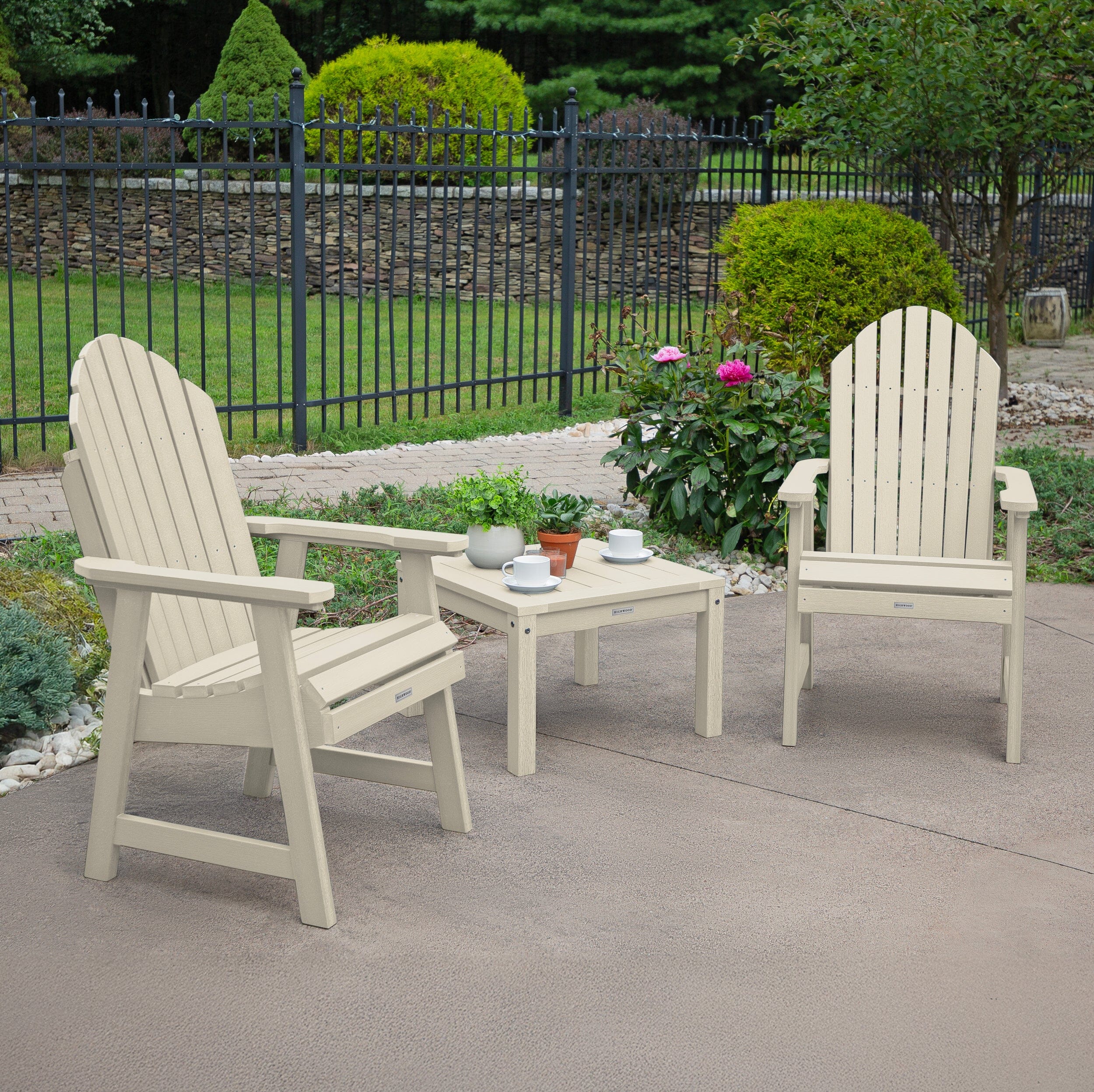 2 Hamilton Deck Chairs with Adirondack Side Table - Image 17