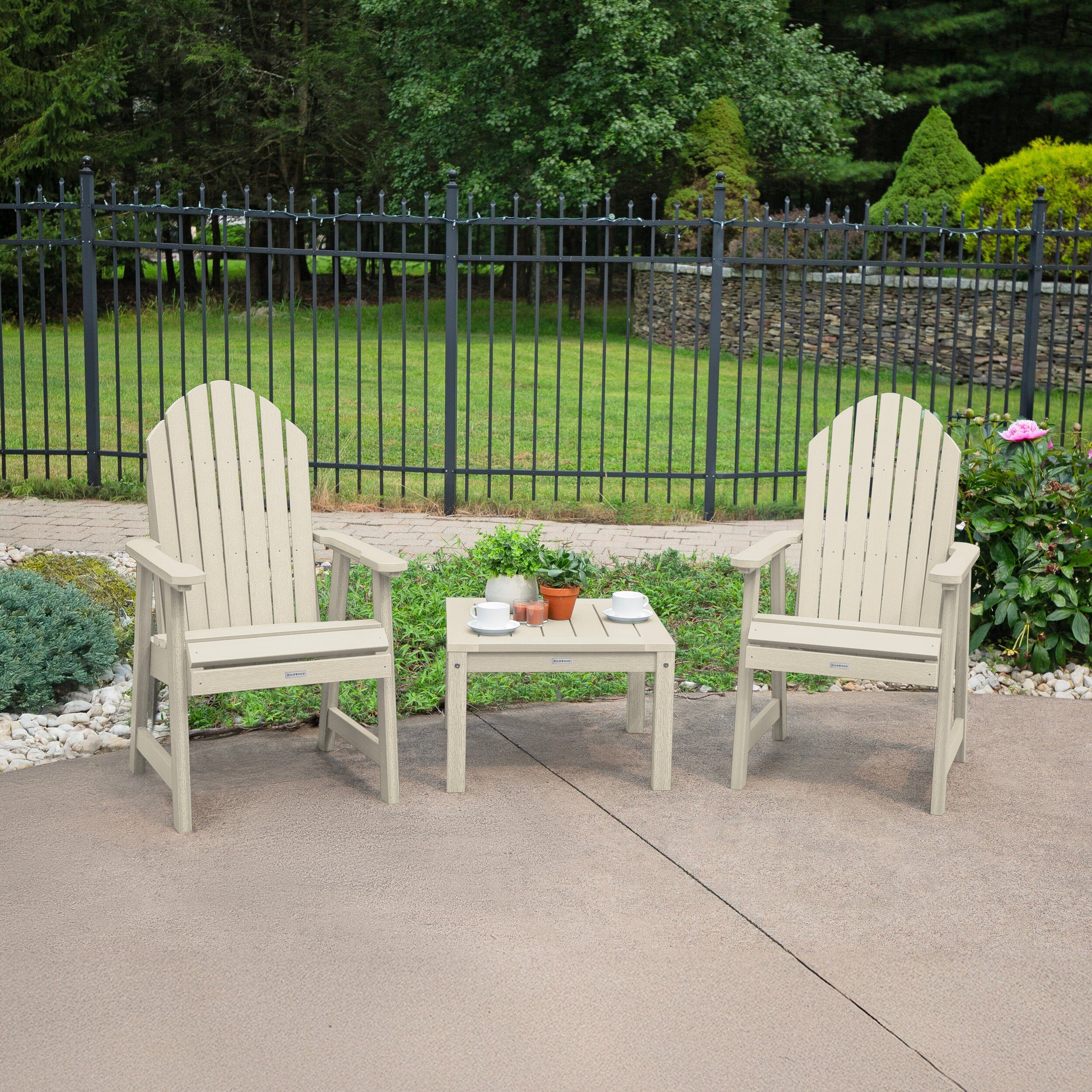2 Hamilton Deck Chairs with Adirondack Side Table - Image 18