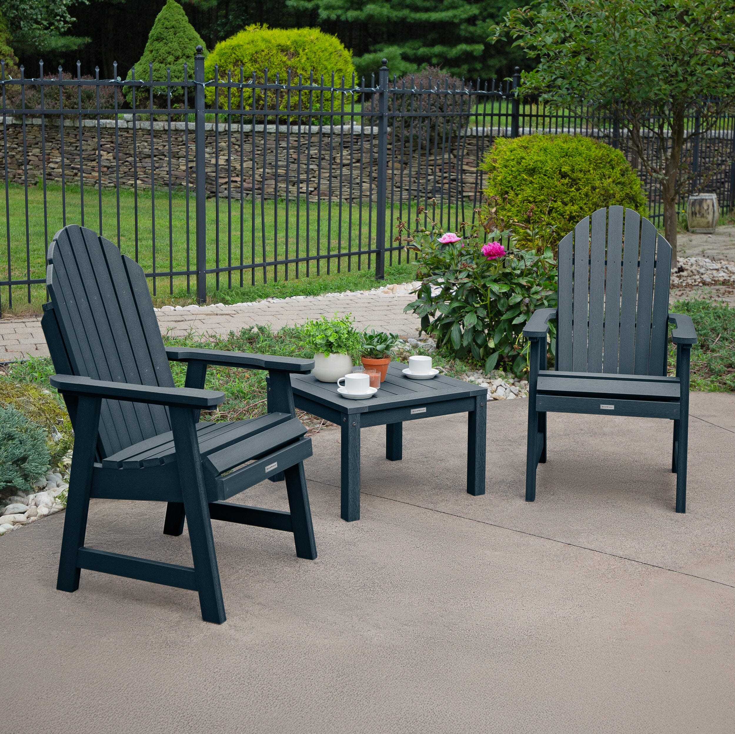 2 Hamilton Deck Chairs with Adirondack Side Table - Image 20