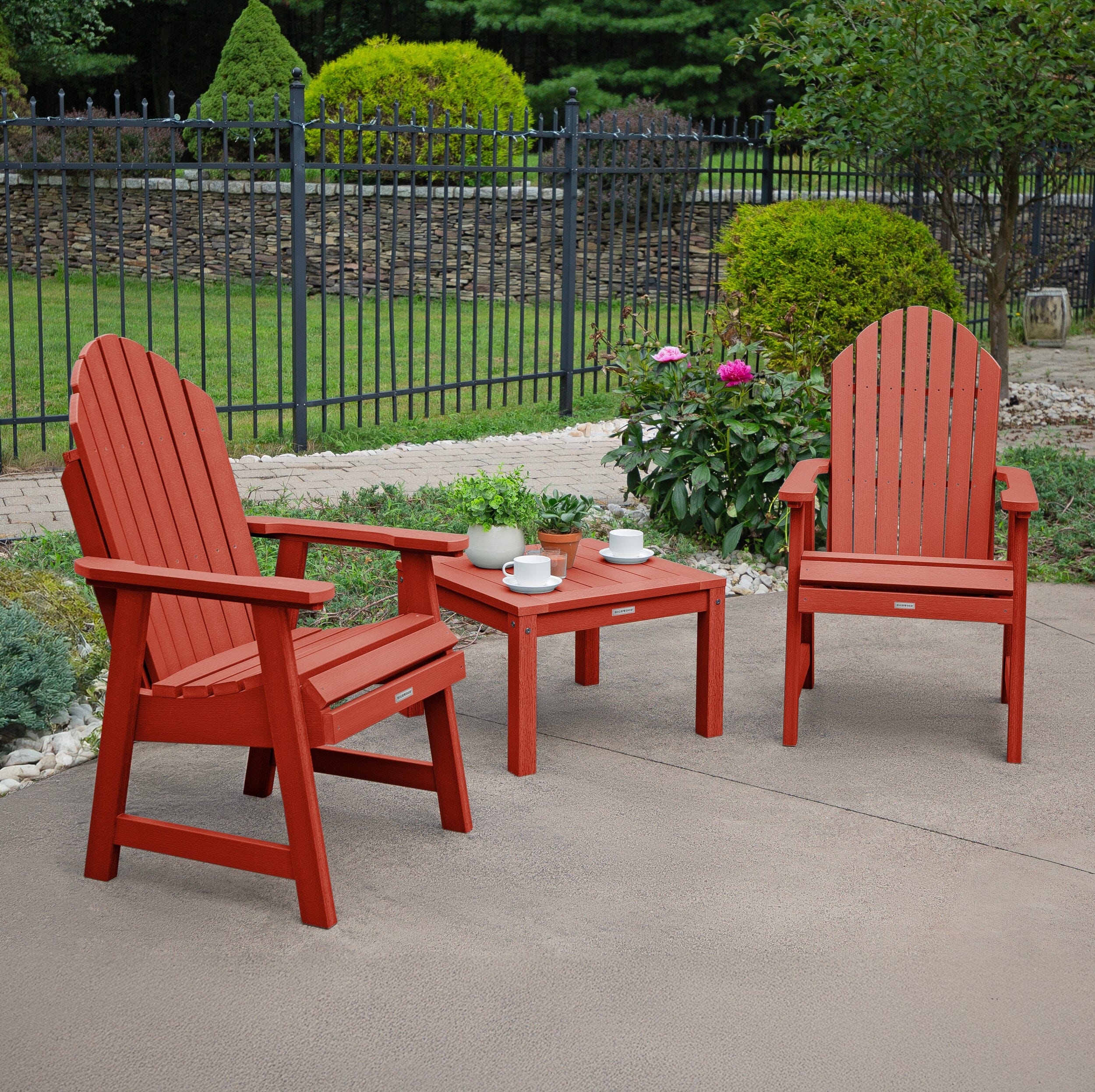 2 Hamilton Deck Chairs with Adirondack Side Table - Image 23