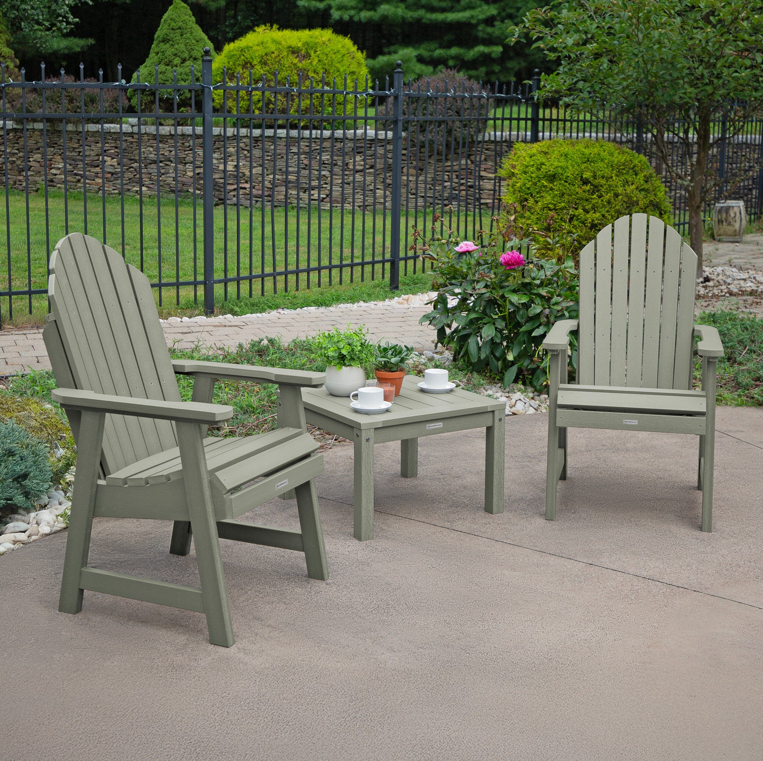 2 Hamilton Deck Chairs with Adirondack Side Table - Image 26