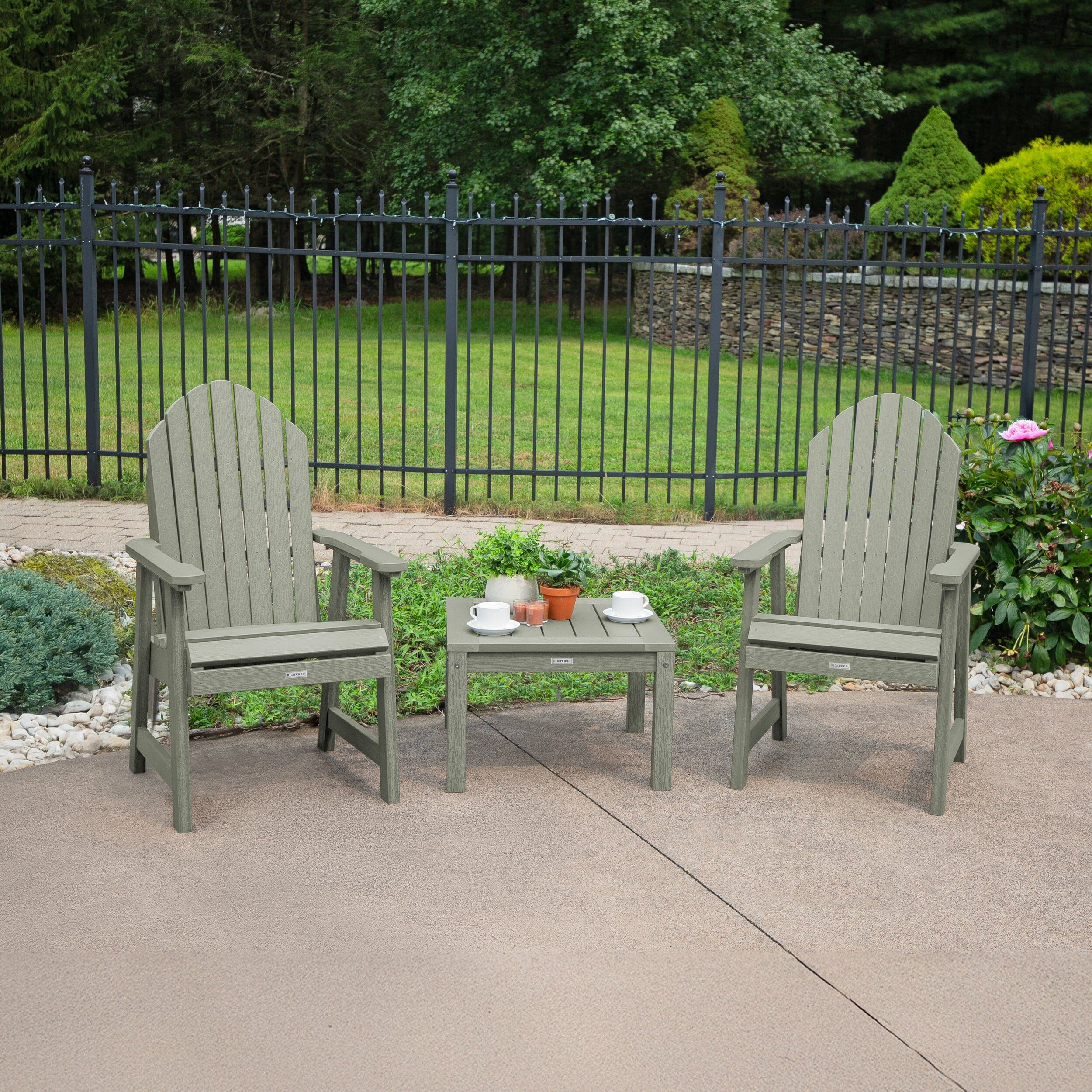2 Hamilton Deck Chairs with Adirondack Side Table - Image 27