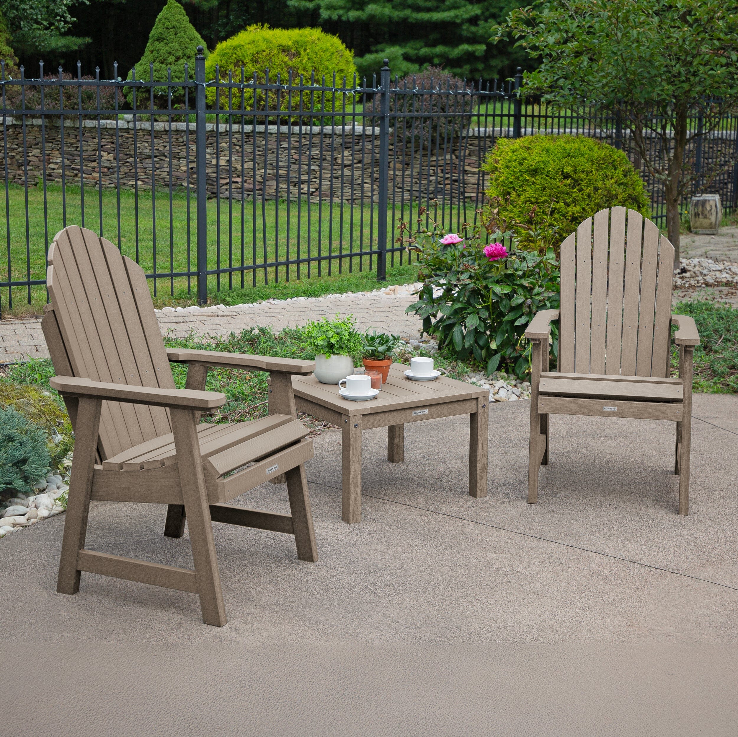 2 Hamilton Deck Chairs with Adirondack Side Table - Image 32