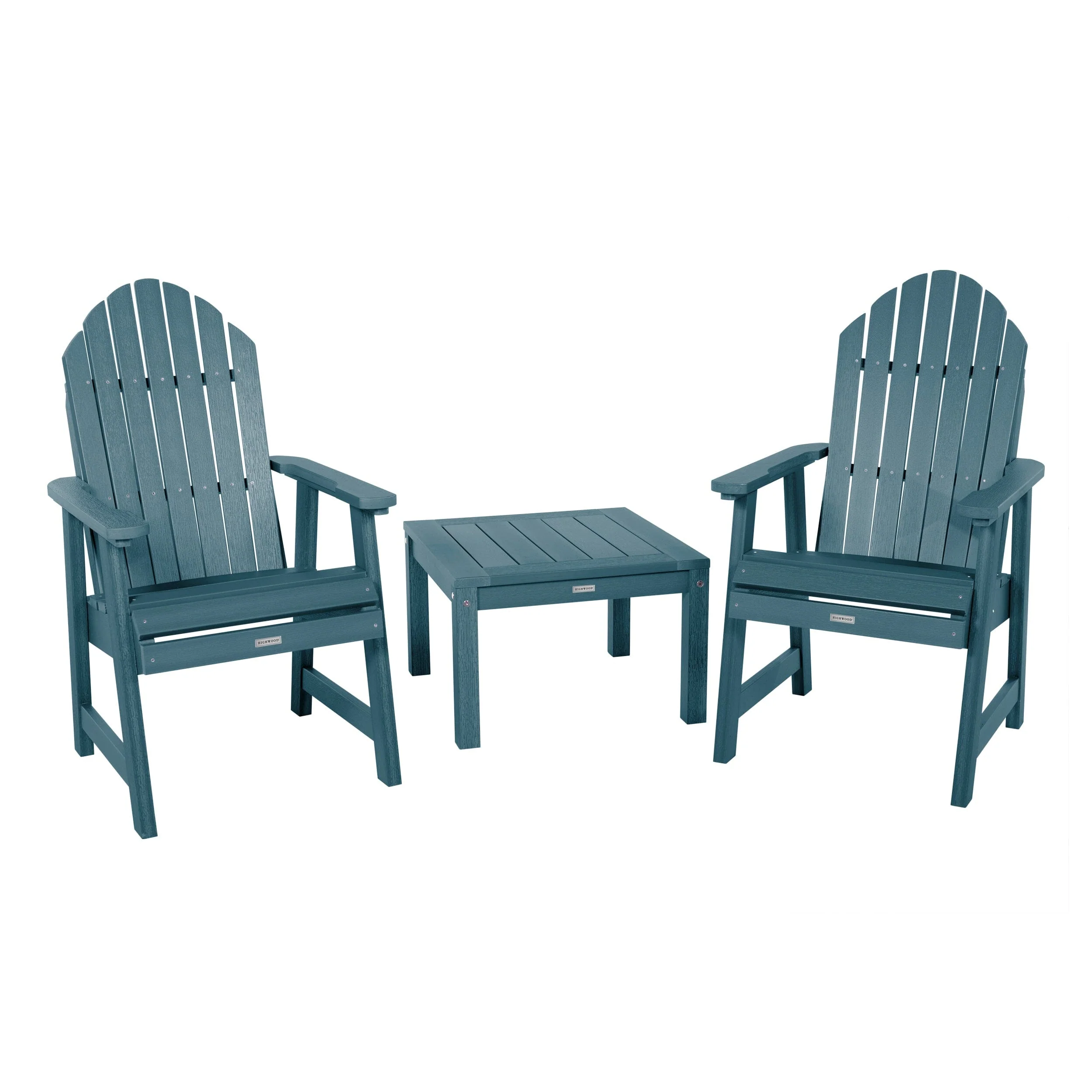 2 Hamilton Deck Chairs with Adirondack Side Table - Image 4
