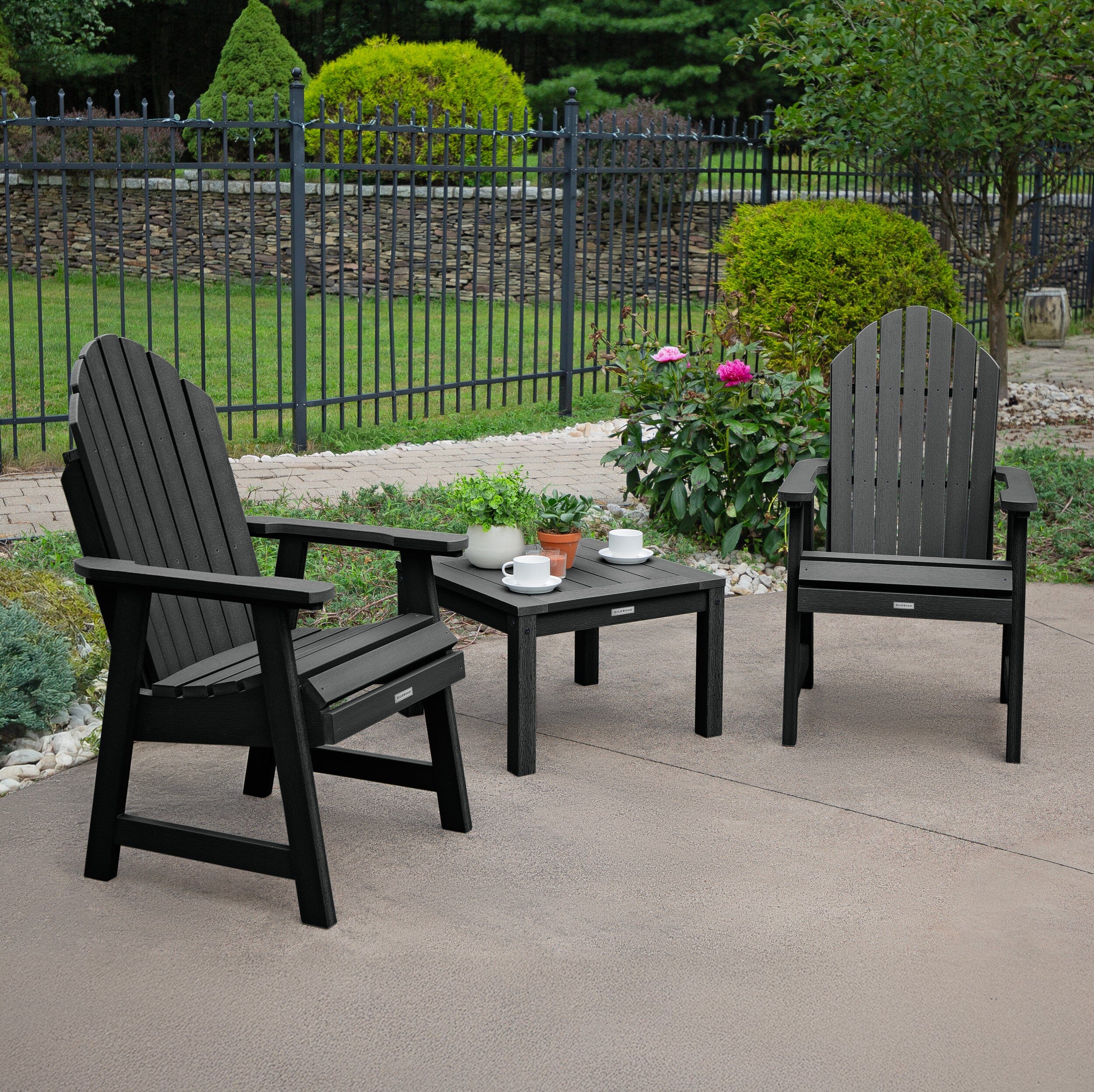 2 Hamilton Deck Chairs with Adirondack Side Table - Image 8