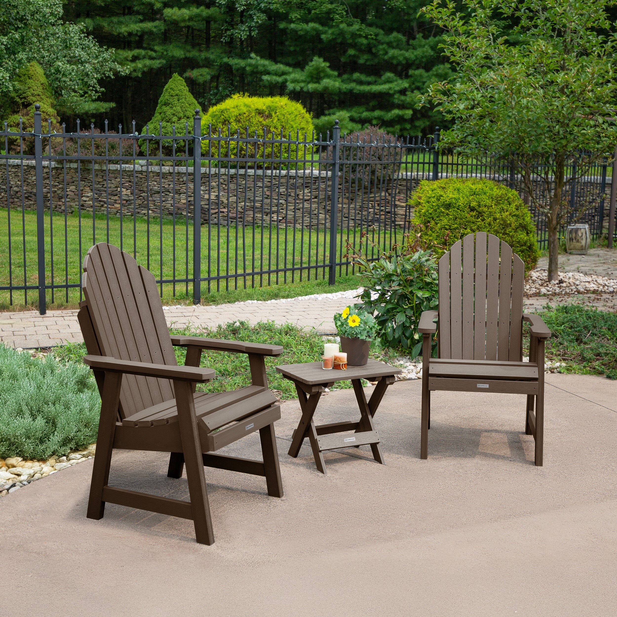 2 Hamilton Deck Chairs with Folding Side Table - Image 2