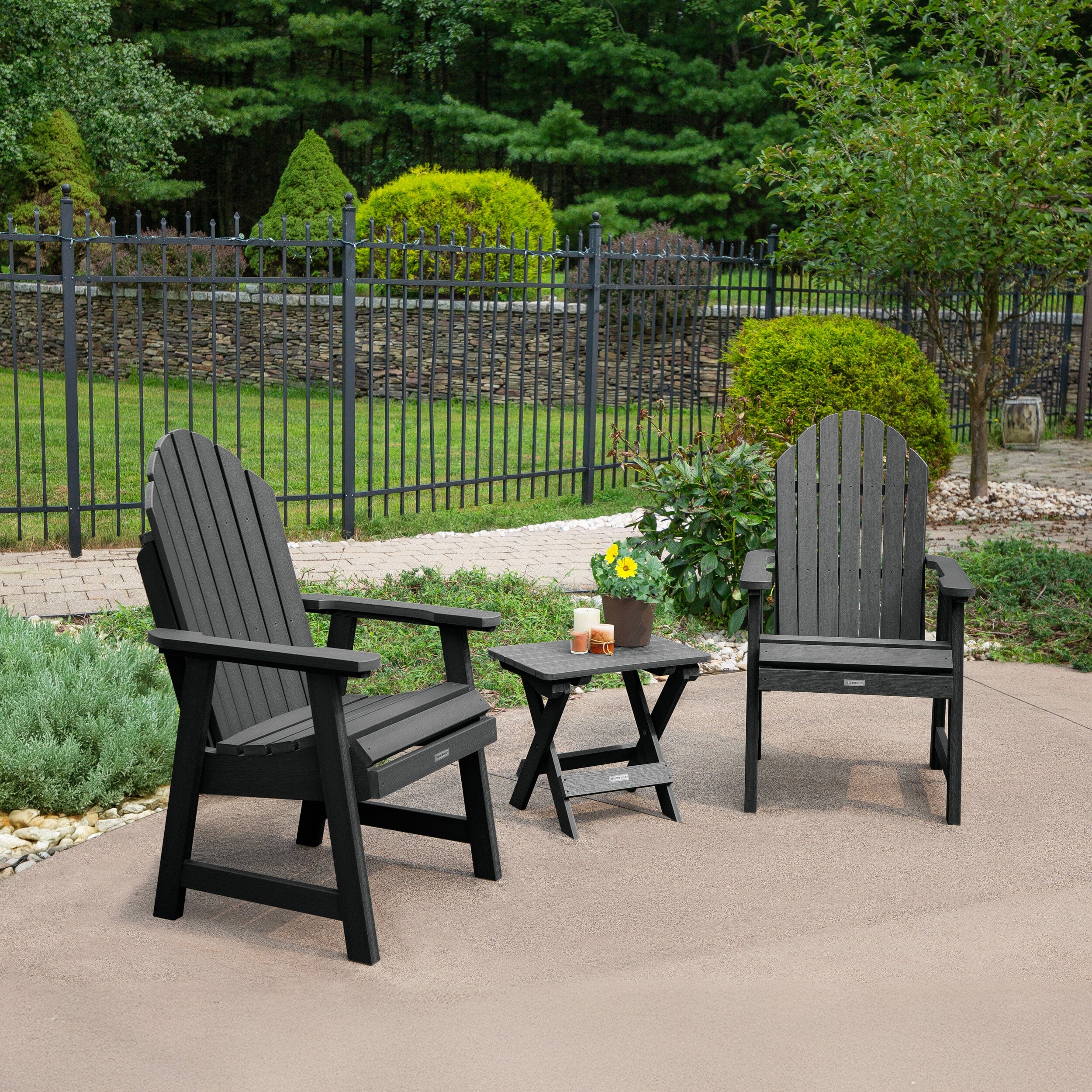2 Hamilton Deck Chairs with Folding Side Table - Image 5