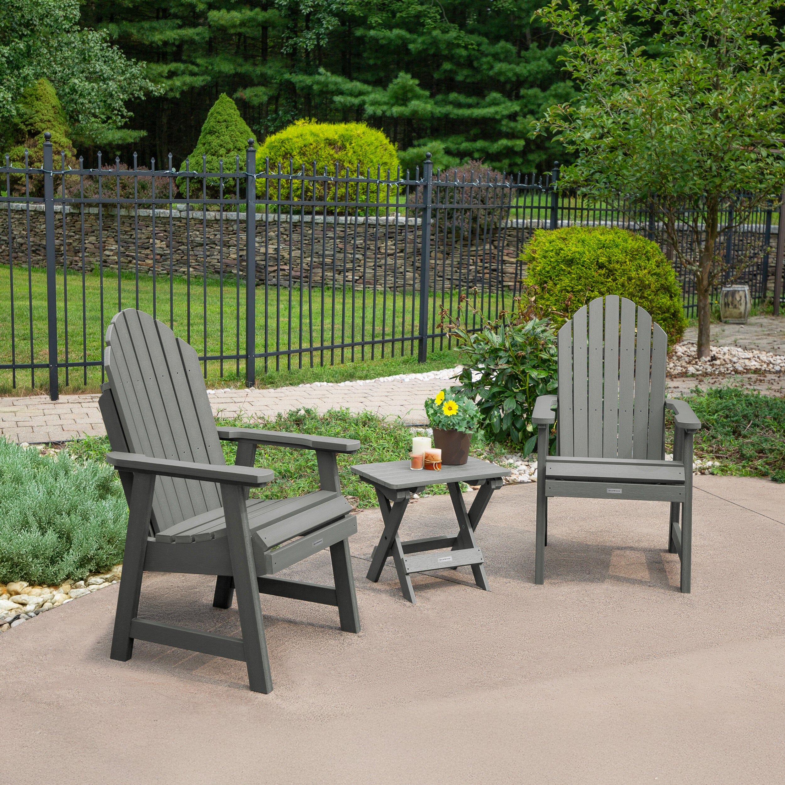 2 Hamilton Deck Chairs with Folding Side Table - Image 8