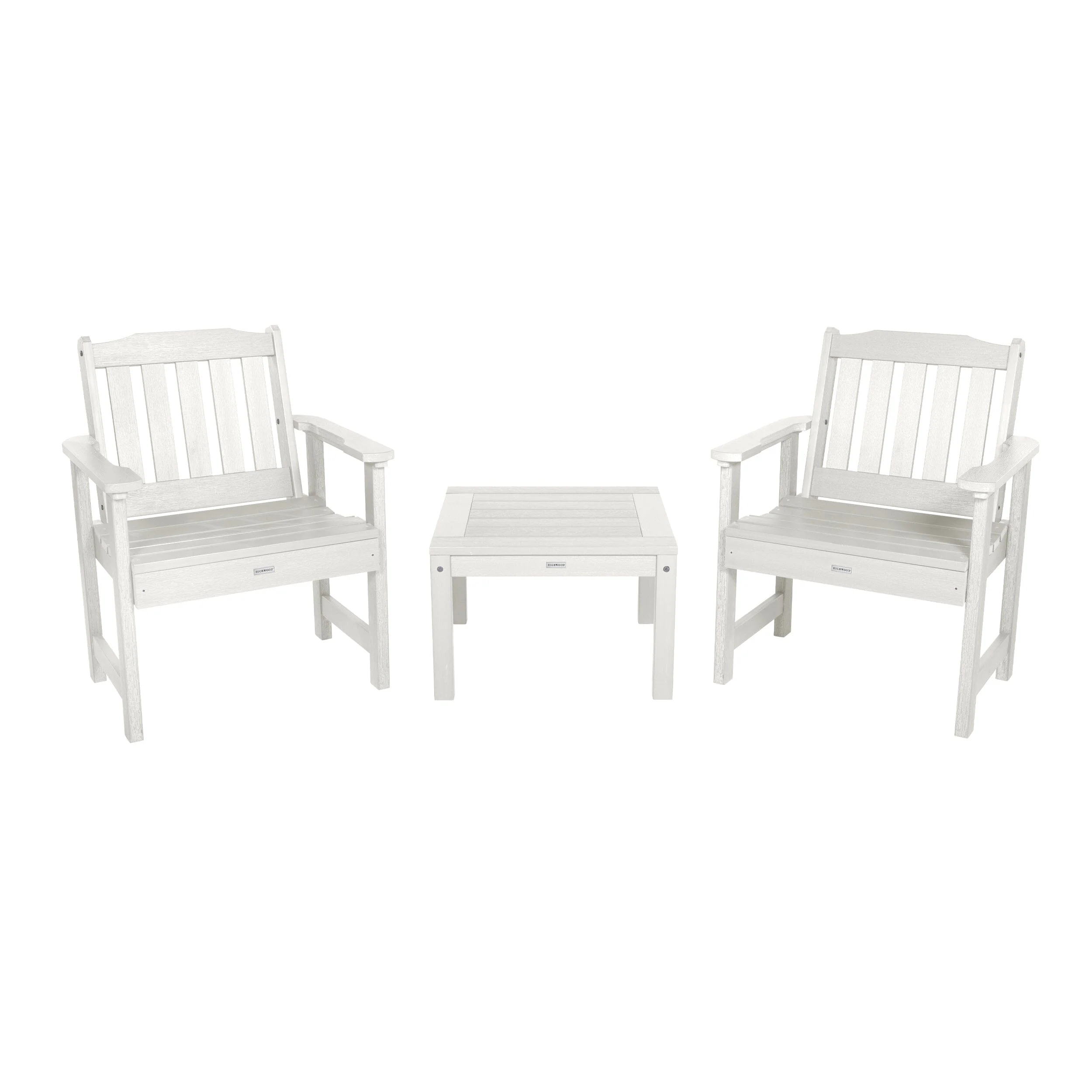2 Lehigh Garden Chairs with 1 Square Side Table - Image 11
