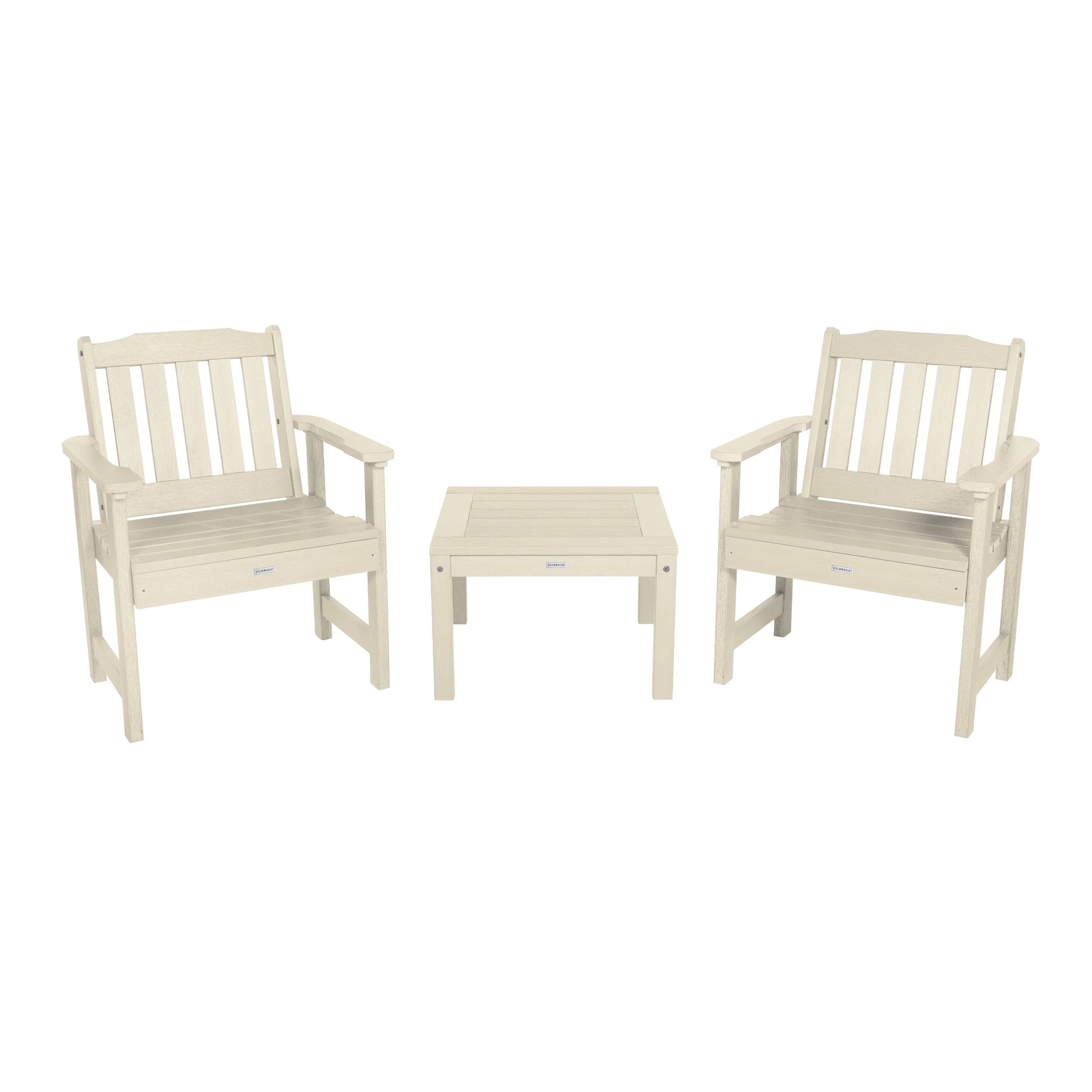 2 Lehigh Garden Chairs with 1 Square Side Table - Image 9
