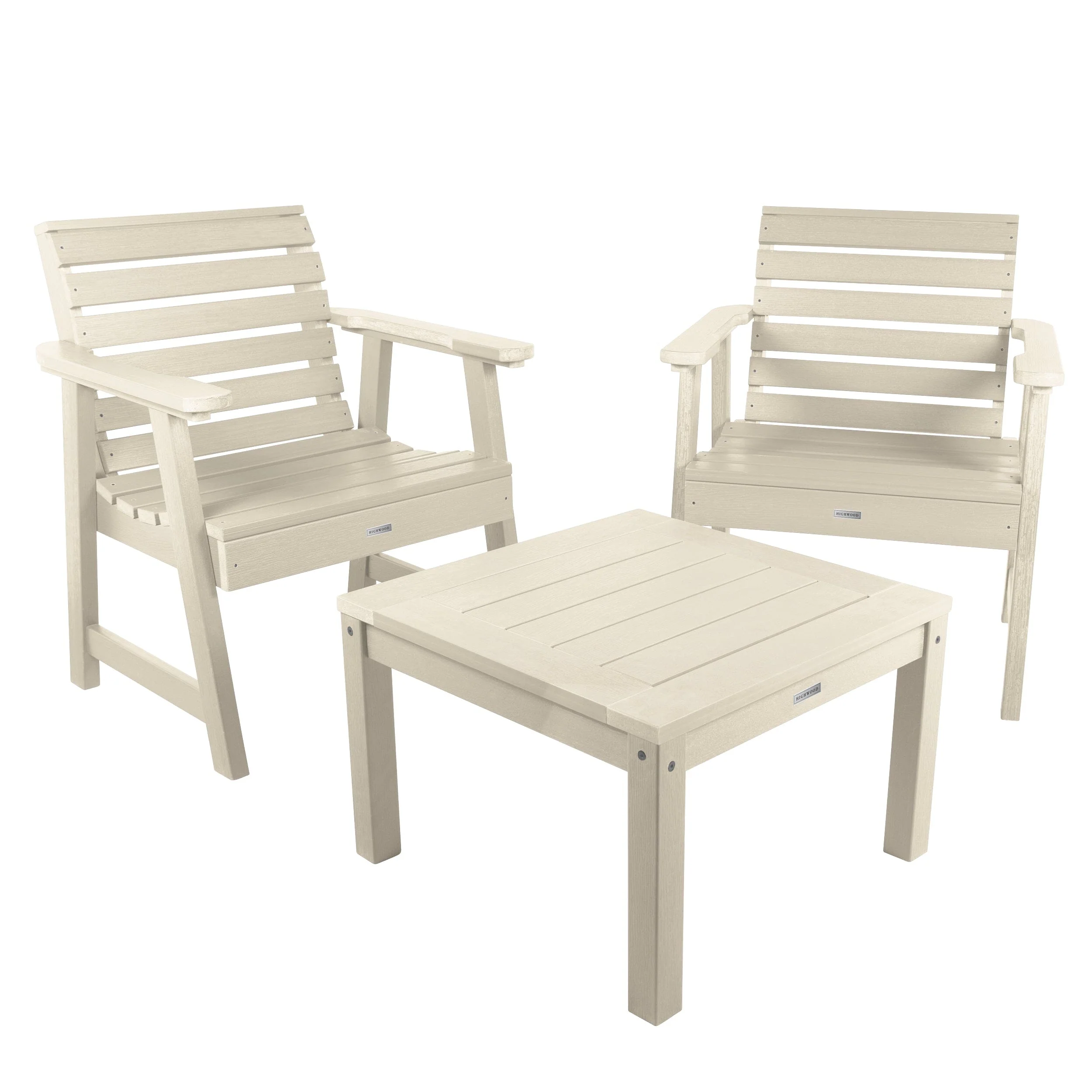 2 Weatherly Garden Chairs with Square Side Table - Image 13