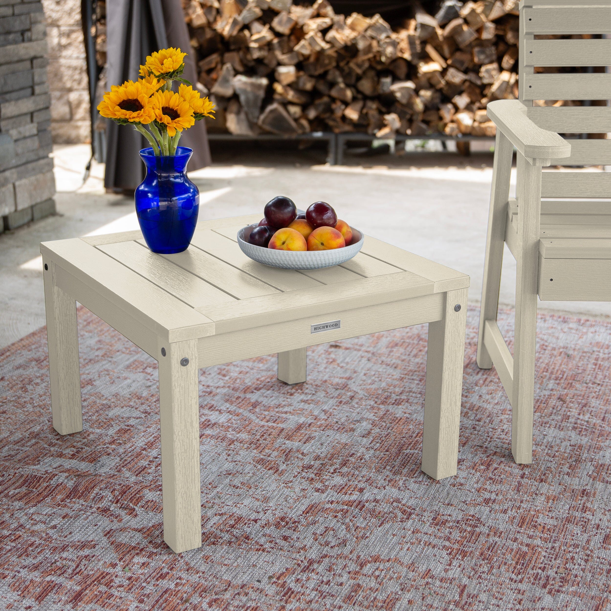 2 Weatherly Garden Chairs with Square Side Table - Image 15