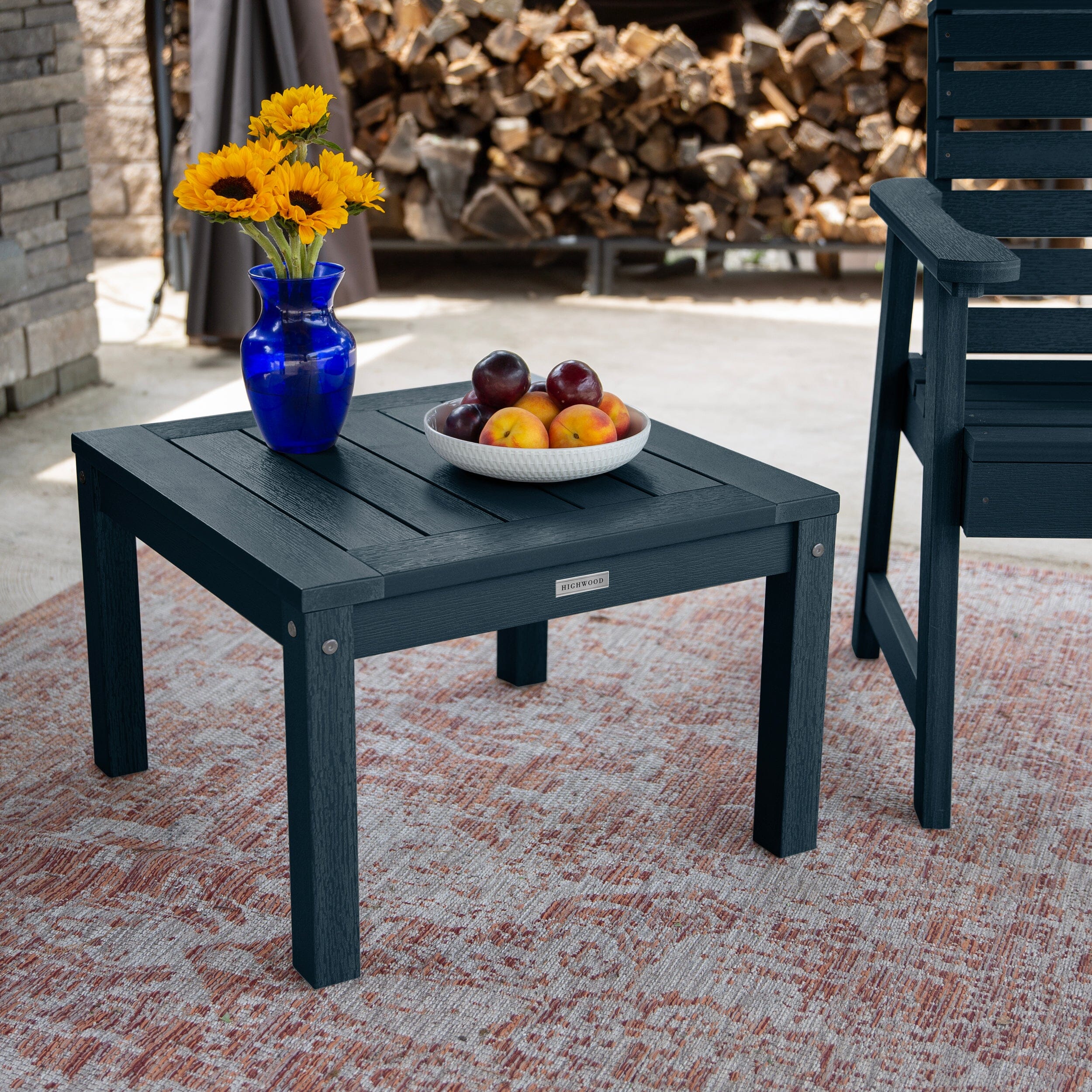 2 Weatherly Garden Chairs with Square Side Table - Image 21