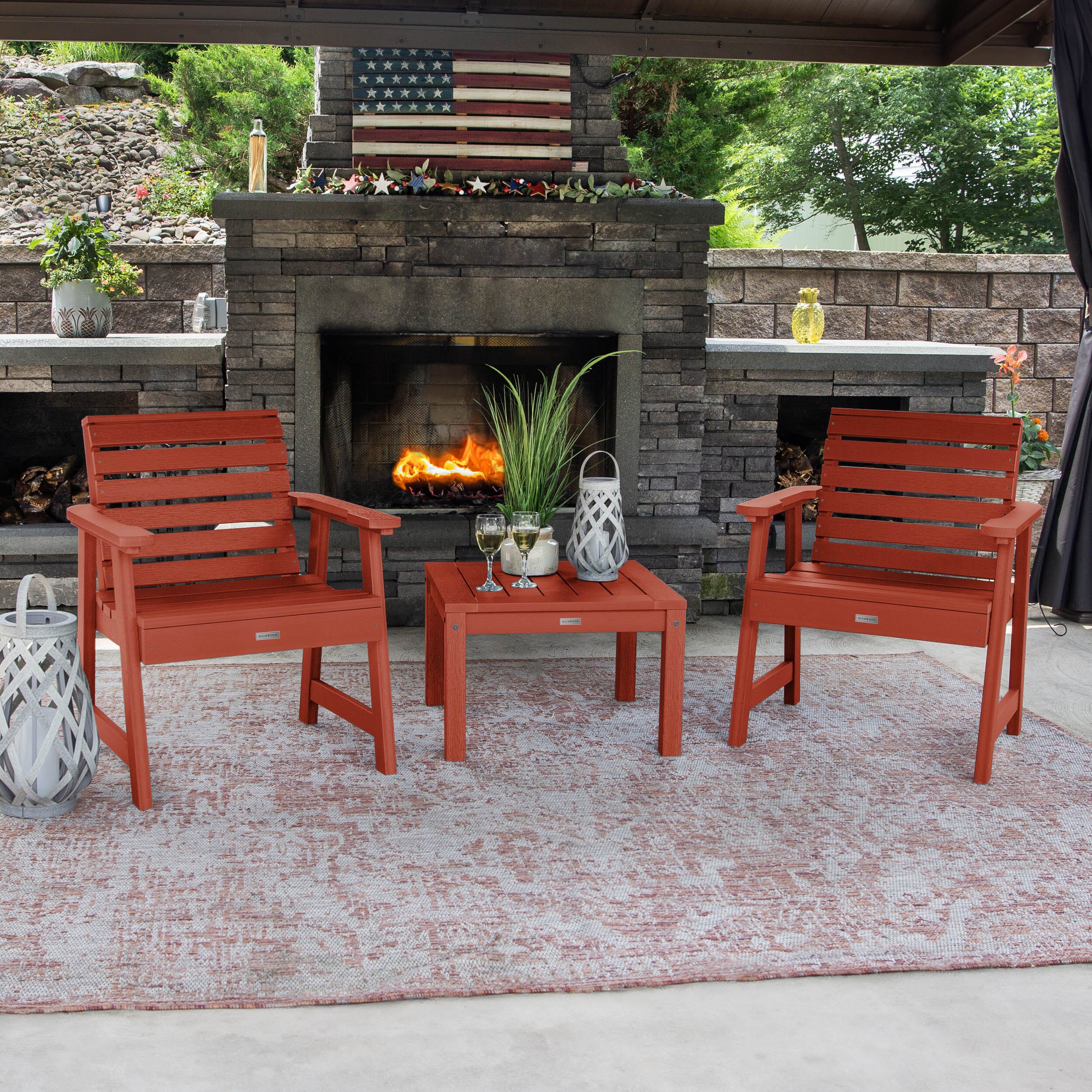 2 Weatherly Garden Chairs with Square Side Table - Image 23