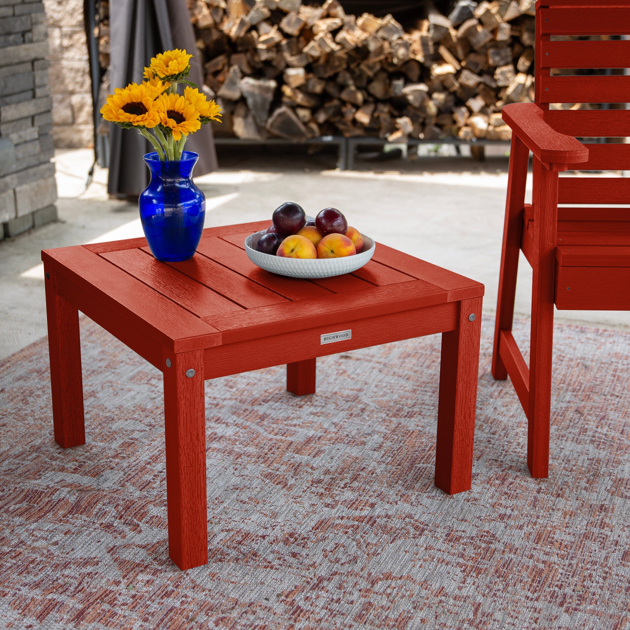 2 Weatherly Garden Chairs with Square Side Table - Image 24