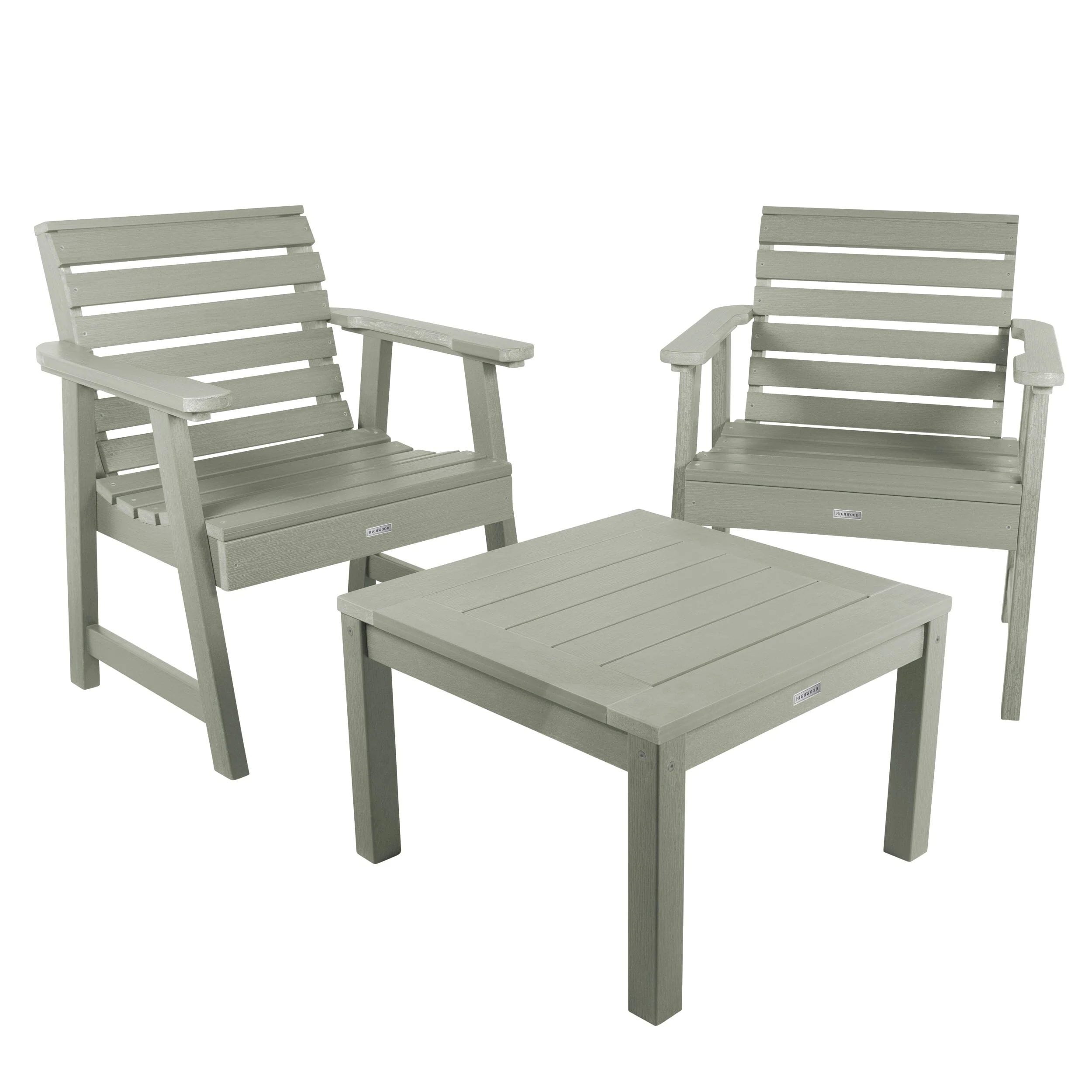 2 Weatherly Garden Chairs with Square Side Table - Image 25