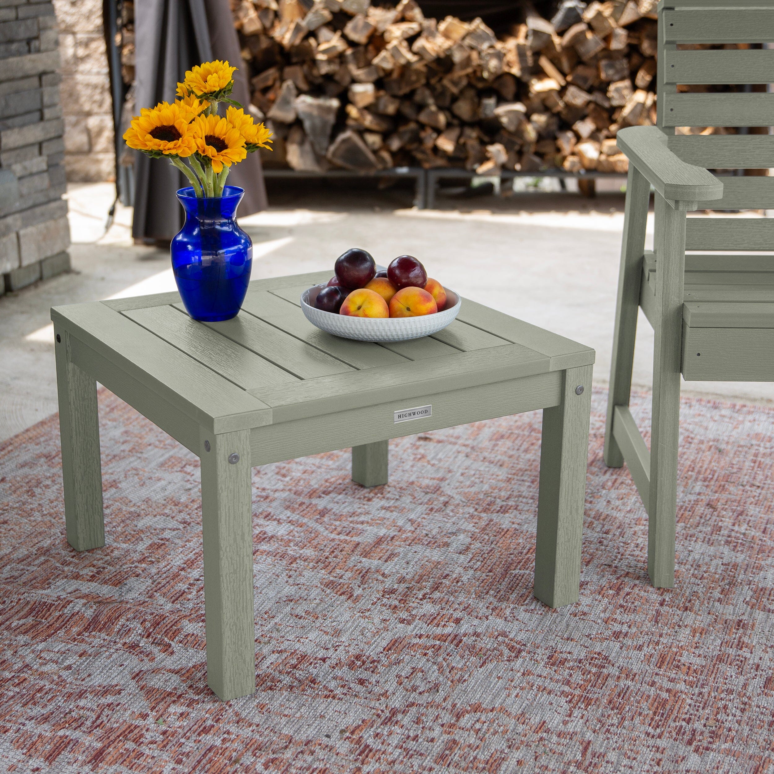 2 Weatherly Garden Chairs with Square Side Table - Image 27
