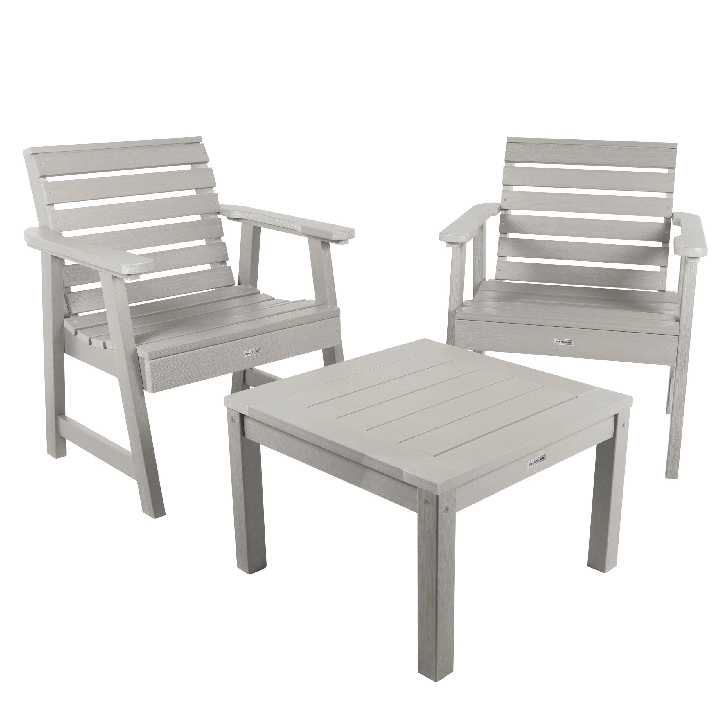 2 Weatherly Garden Chairs with Square Side Table - Image 28
