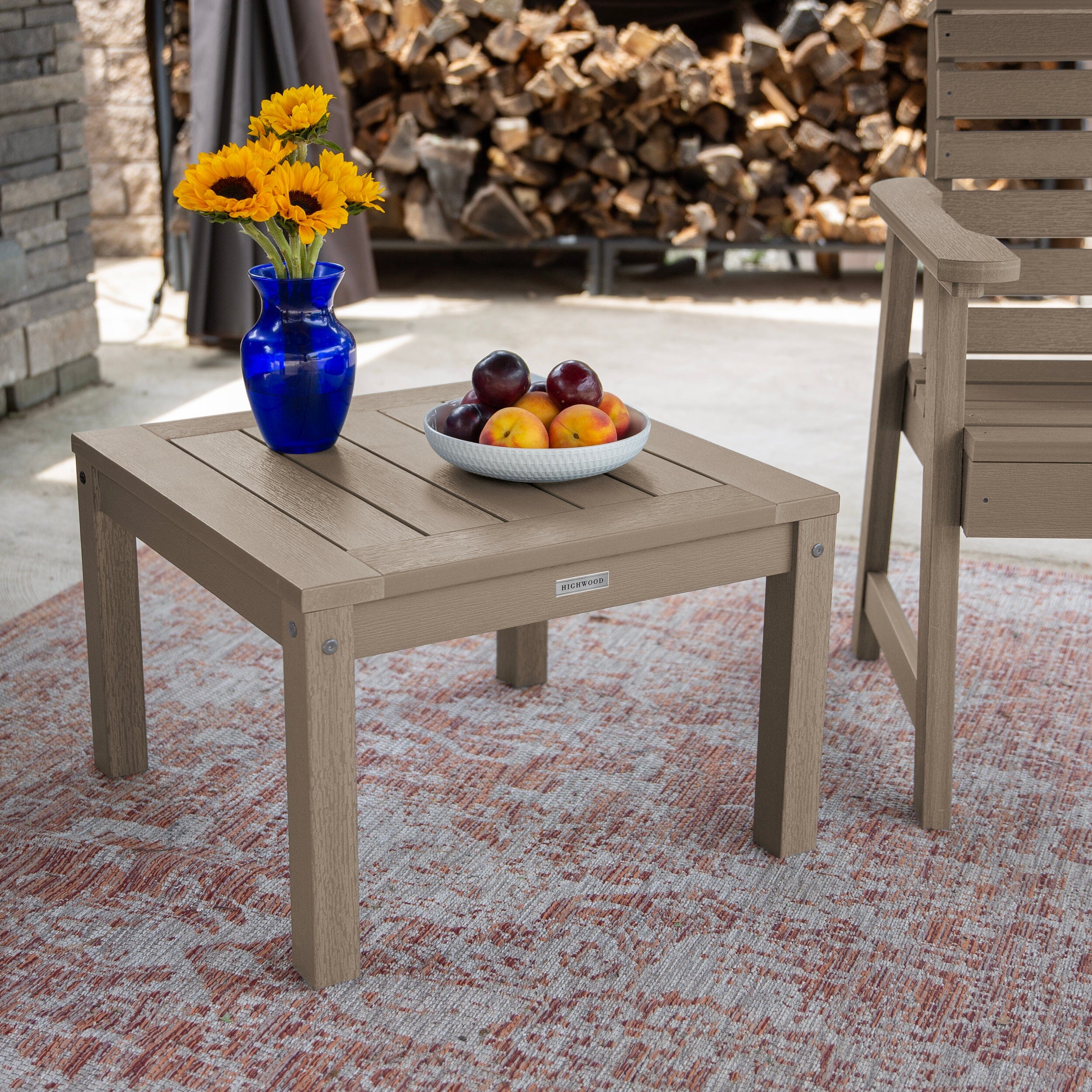 2 Weatherly Garden Chairs with Square Side Table - Image 33