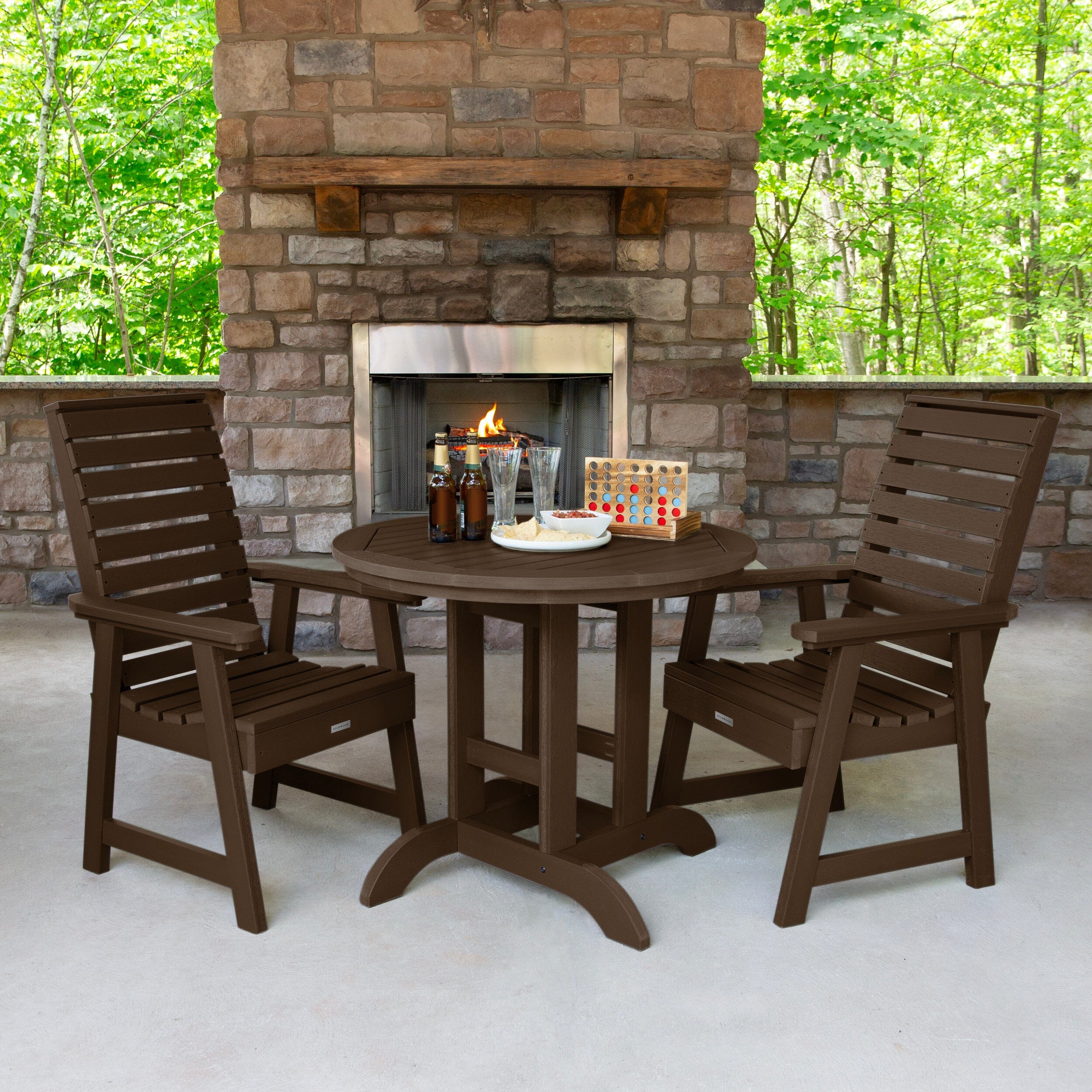 Weatherly 3pc 36in Round Dining Set - Dining Height - Image 3