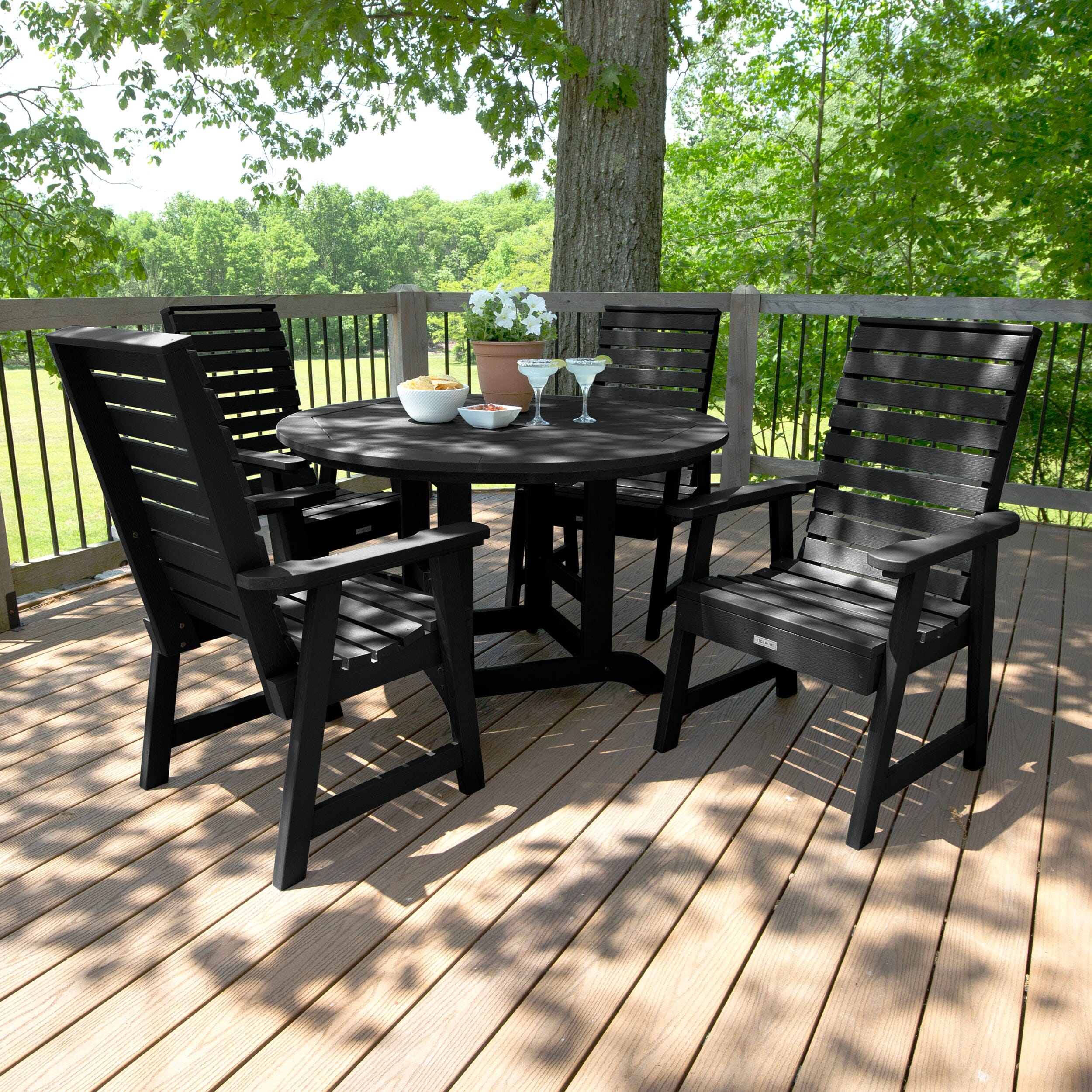 Weatherly 5pc 48in Round Dining Set - Dining Height - Image 5