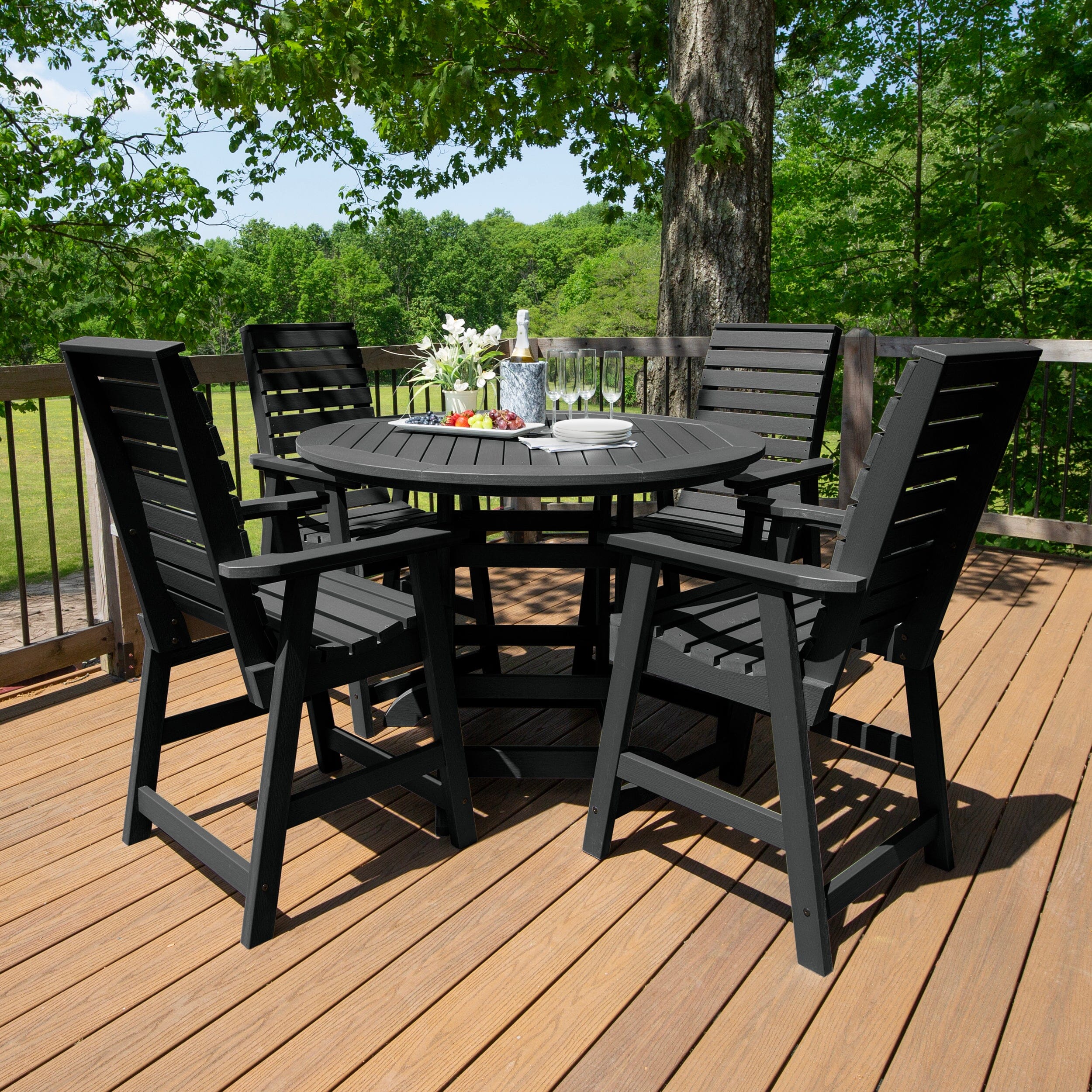 Weatherly 5pc 48in Round Dining Set - Counter Height - Image 10
