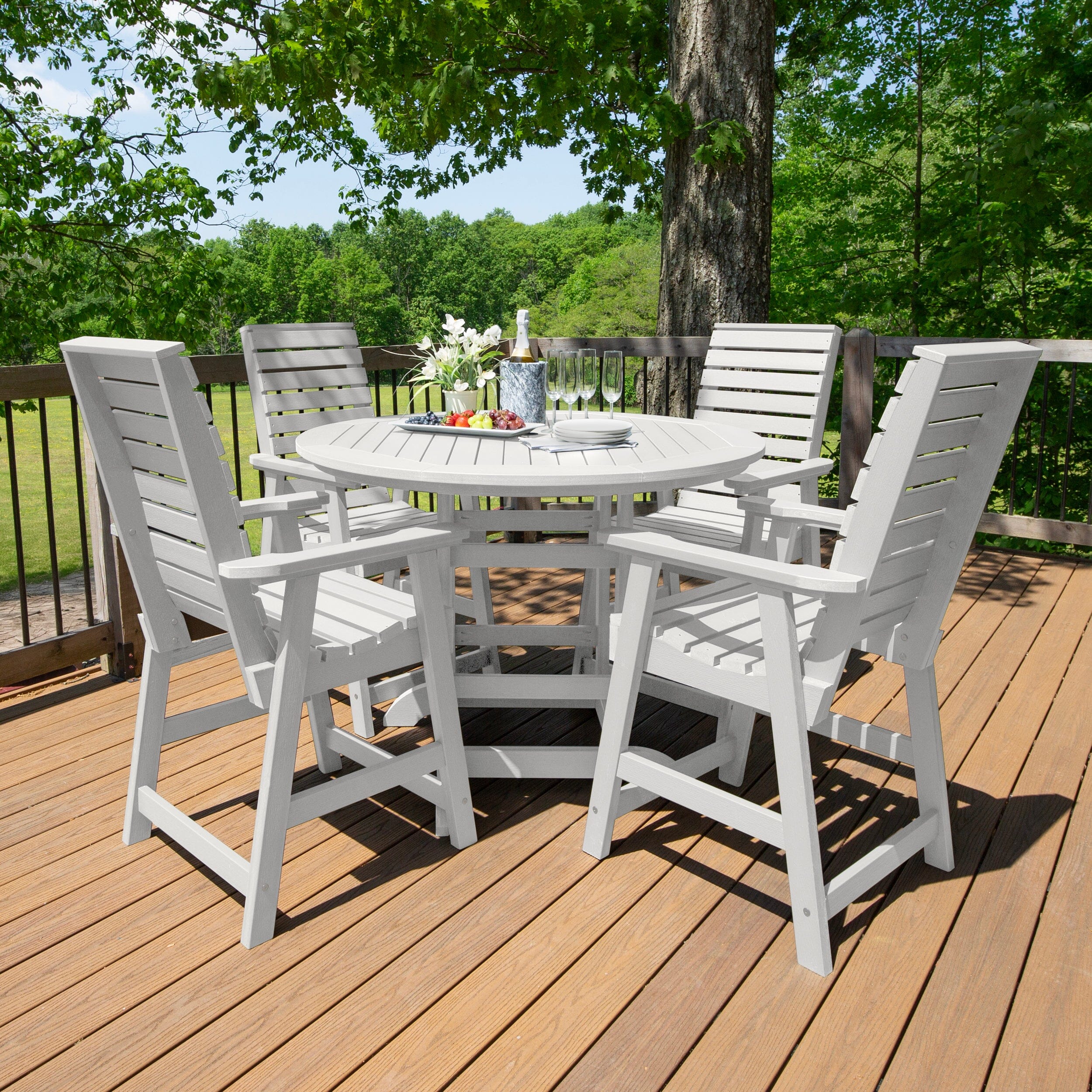Weatherly 5pc 48in Round Dining Set - Counter Height - Image 14