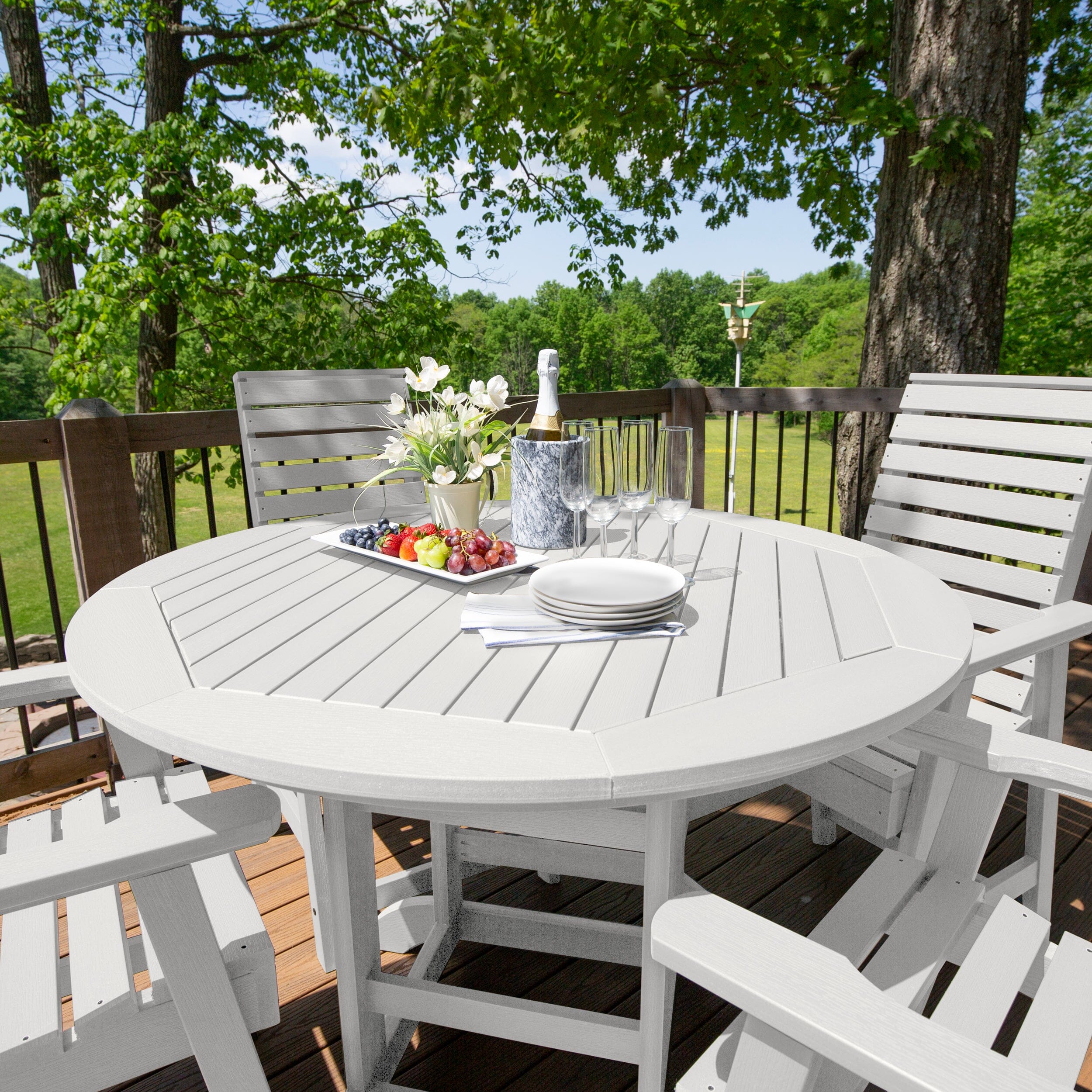 Weatherly 5pc 48in Round Dining Set - Counter Height - Image 15