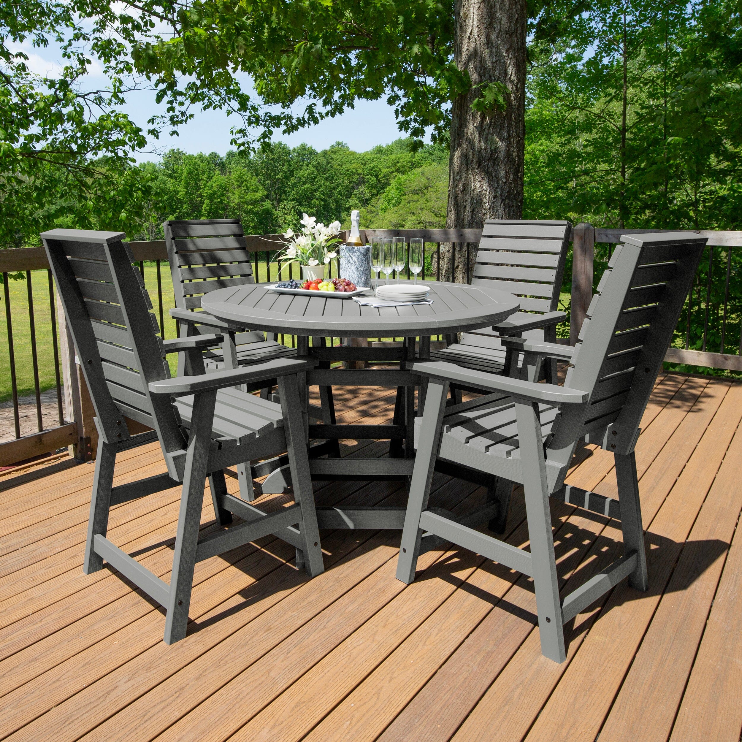 Weatherly 5pc 48in Round Dining Set - Counter Height - Image 18
