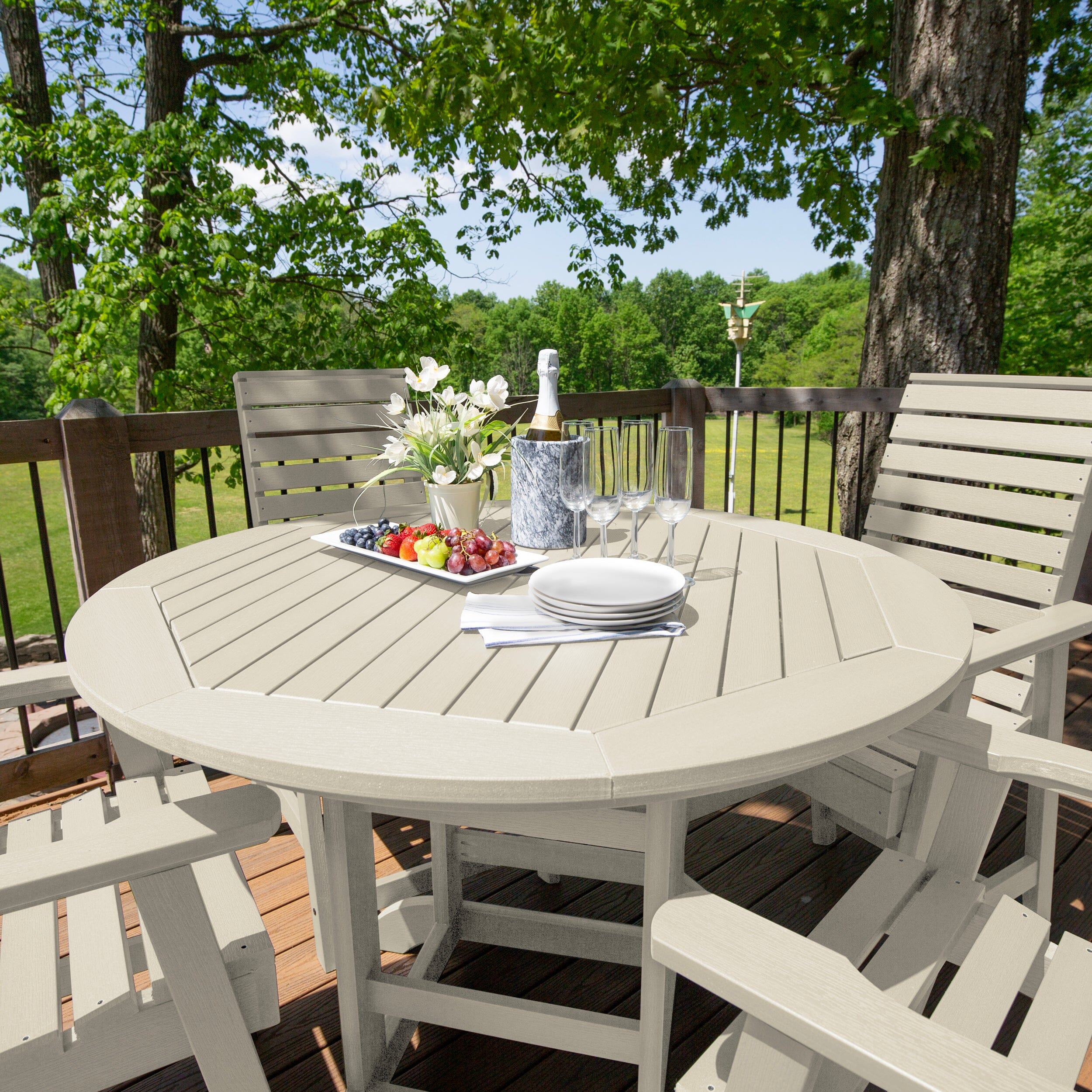 Weatherly 5pc 48in Round Dining Set - Counter Height - Image 23