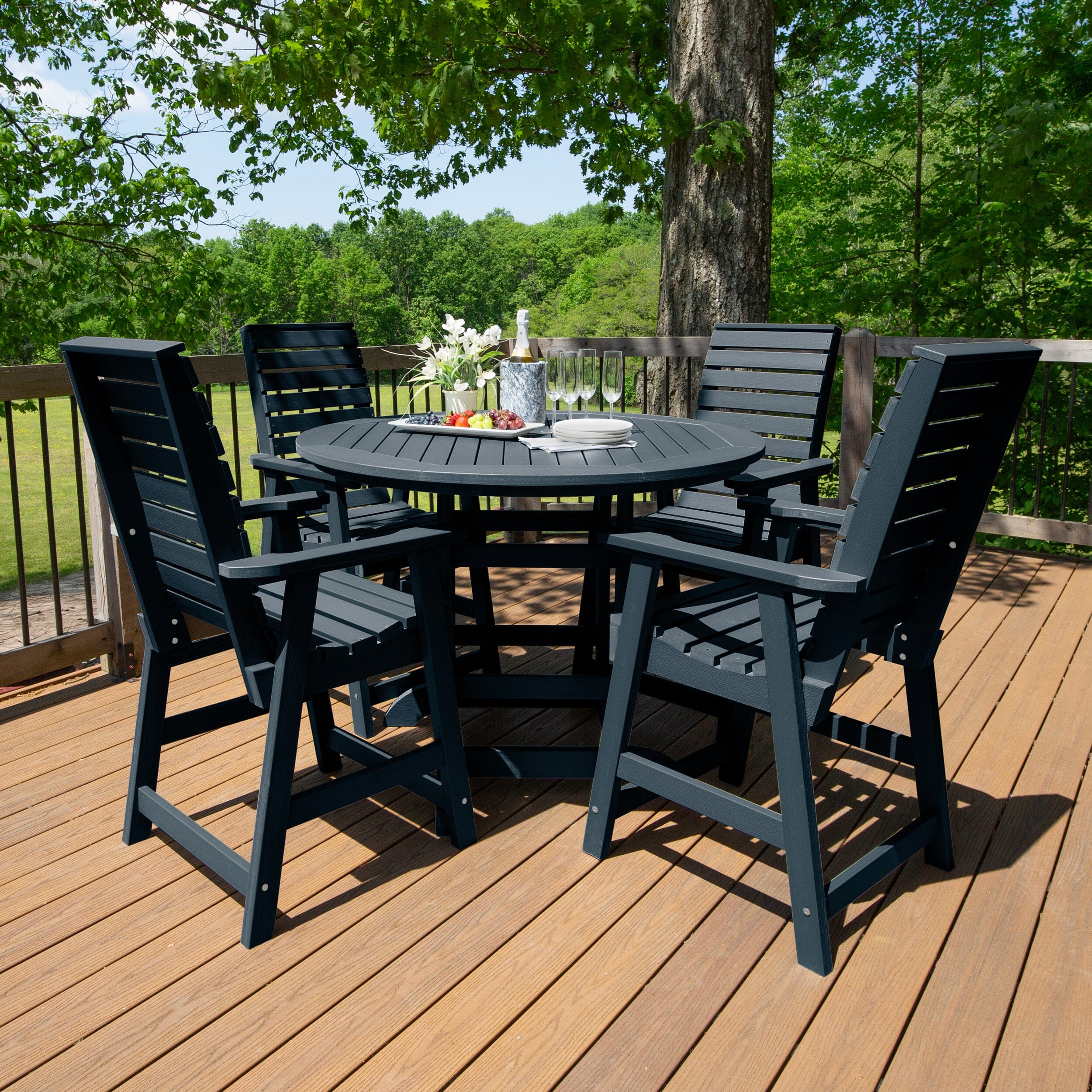 Weatherly 5pc 48in Round Dining Set - Counter Height - Image 26
