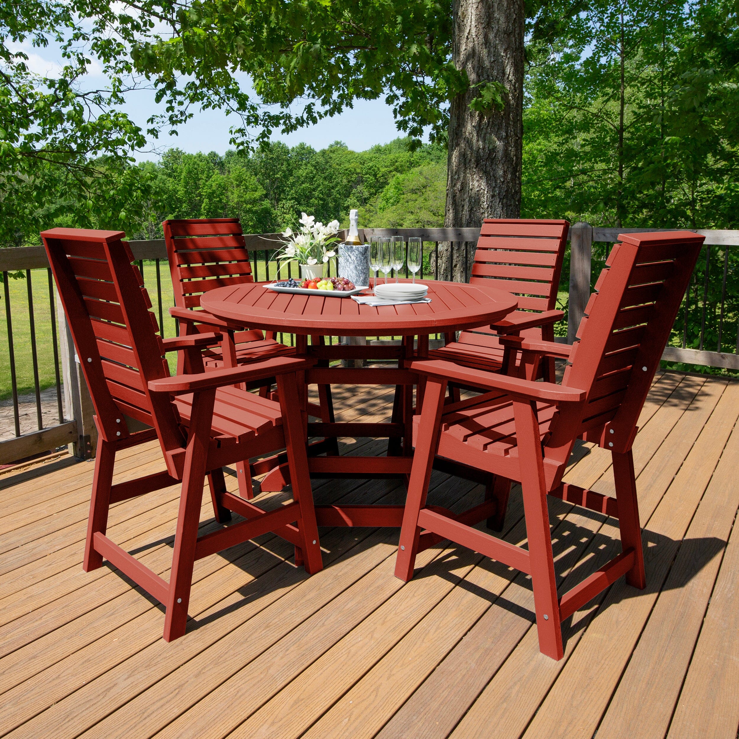 Weatherly 5pc 48in Round Dining Set - Counter Height - Image 30