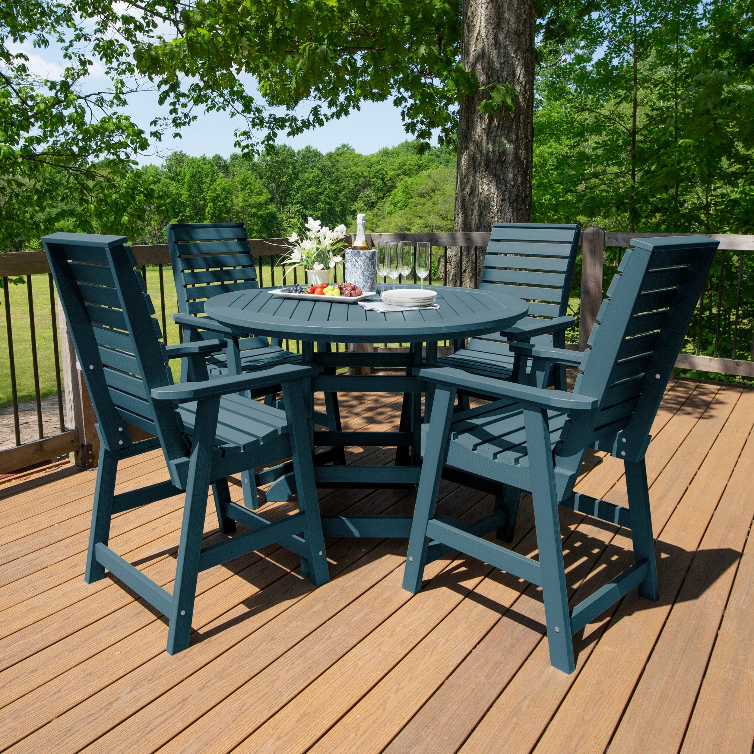 Weatherly 5pc 48in Round Dining Set - Counter Height - Image 6
