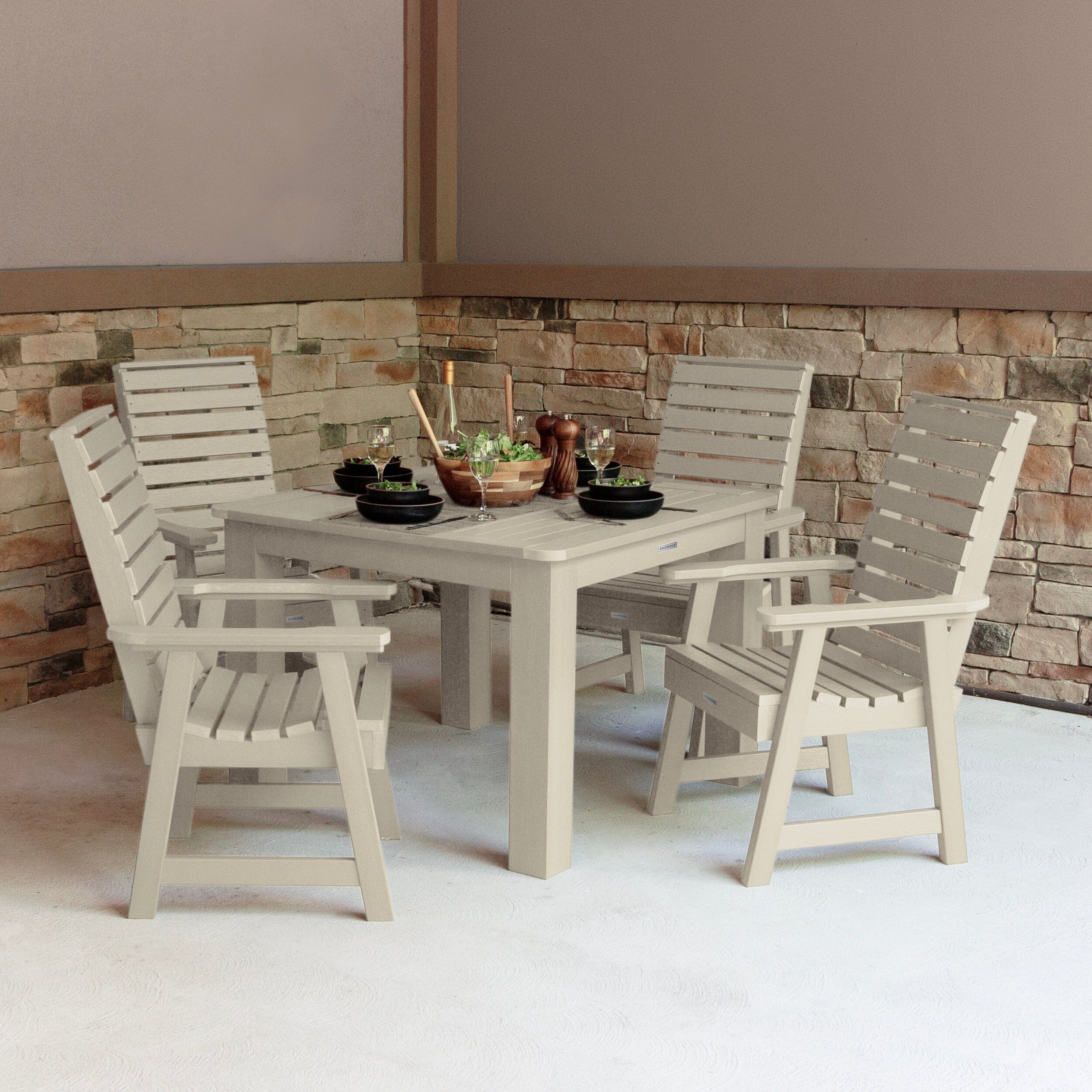 Weatherly 5pc Square Dining Set 42in x 42in - Dining Height - Image 18