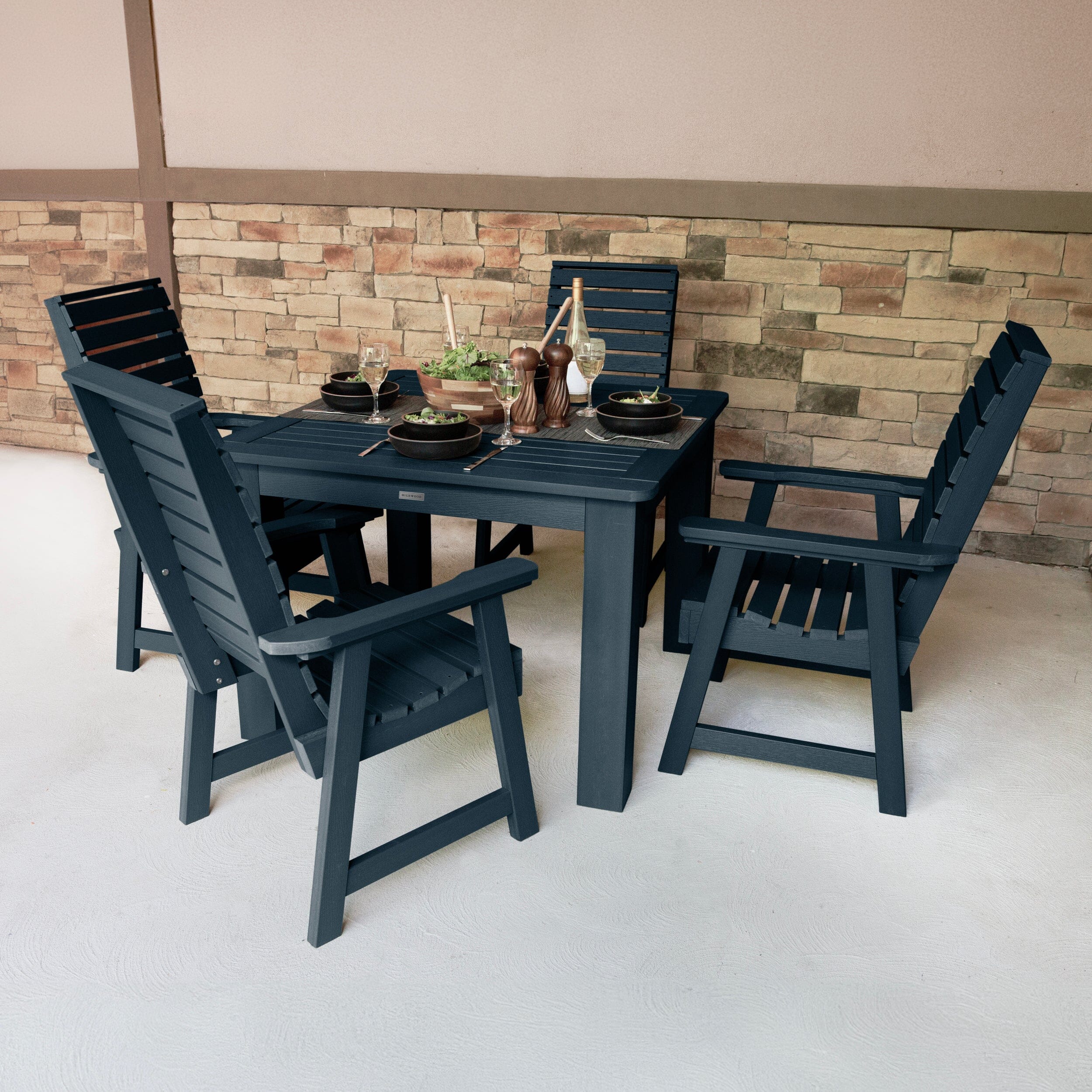 Weatherly 5pc Square Dining Set 42in x 42in - Dining Height - Image 20