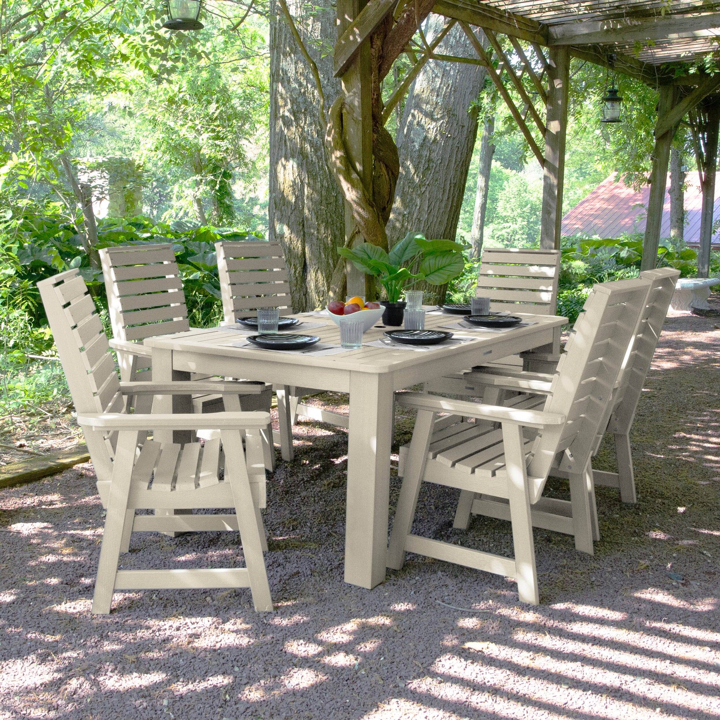 Weatherly 7pc Rectangular Dining Set 42in x 72in - Dining Height - Image 10