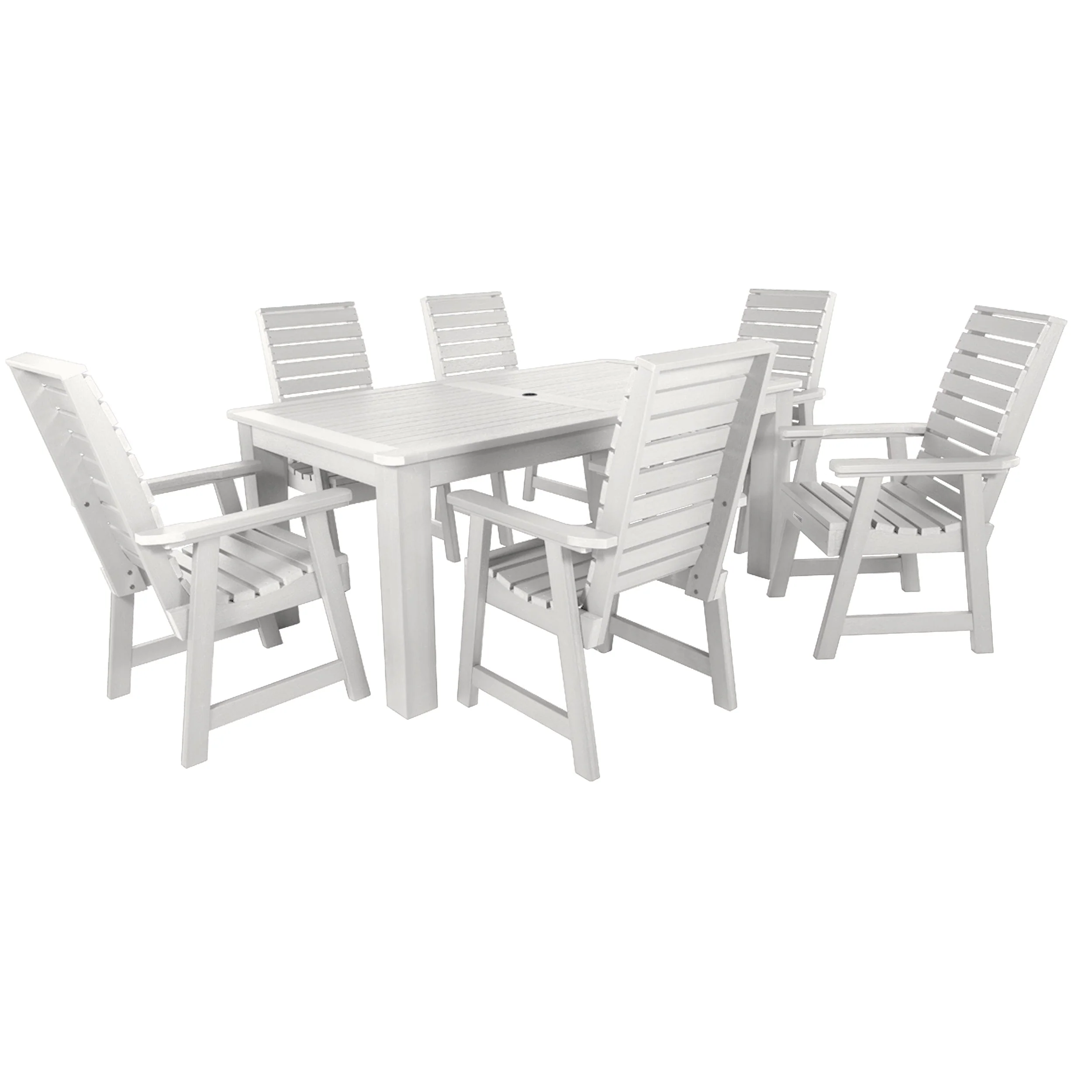 Weatherly 7pc Rectangular Dining Set 42in x 72in - Dining Height - Image 11