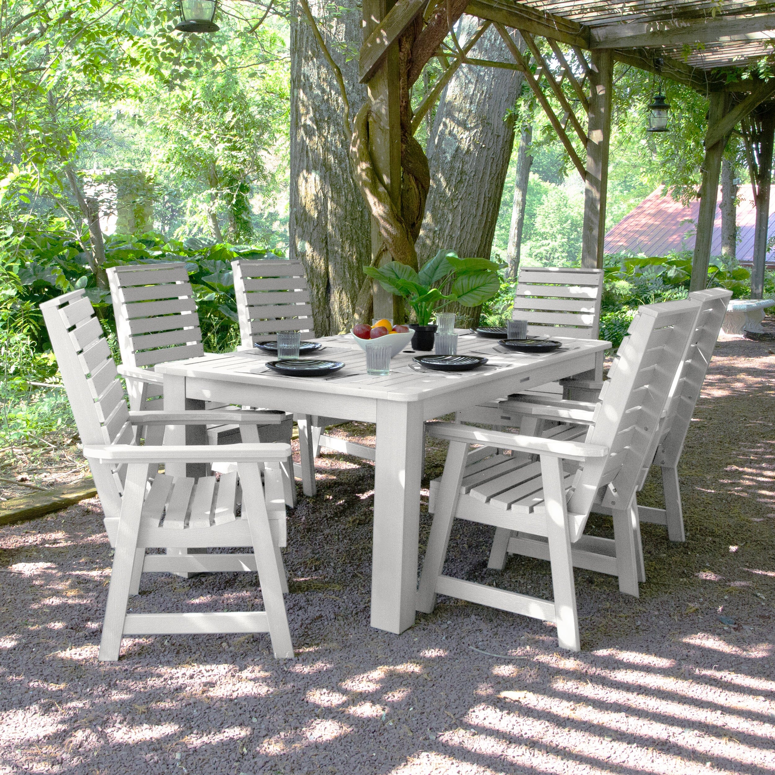 Weatherly 7pc Rectangular Dining Set 42in x 72in - Dining Height - Image 12