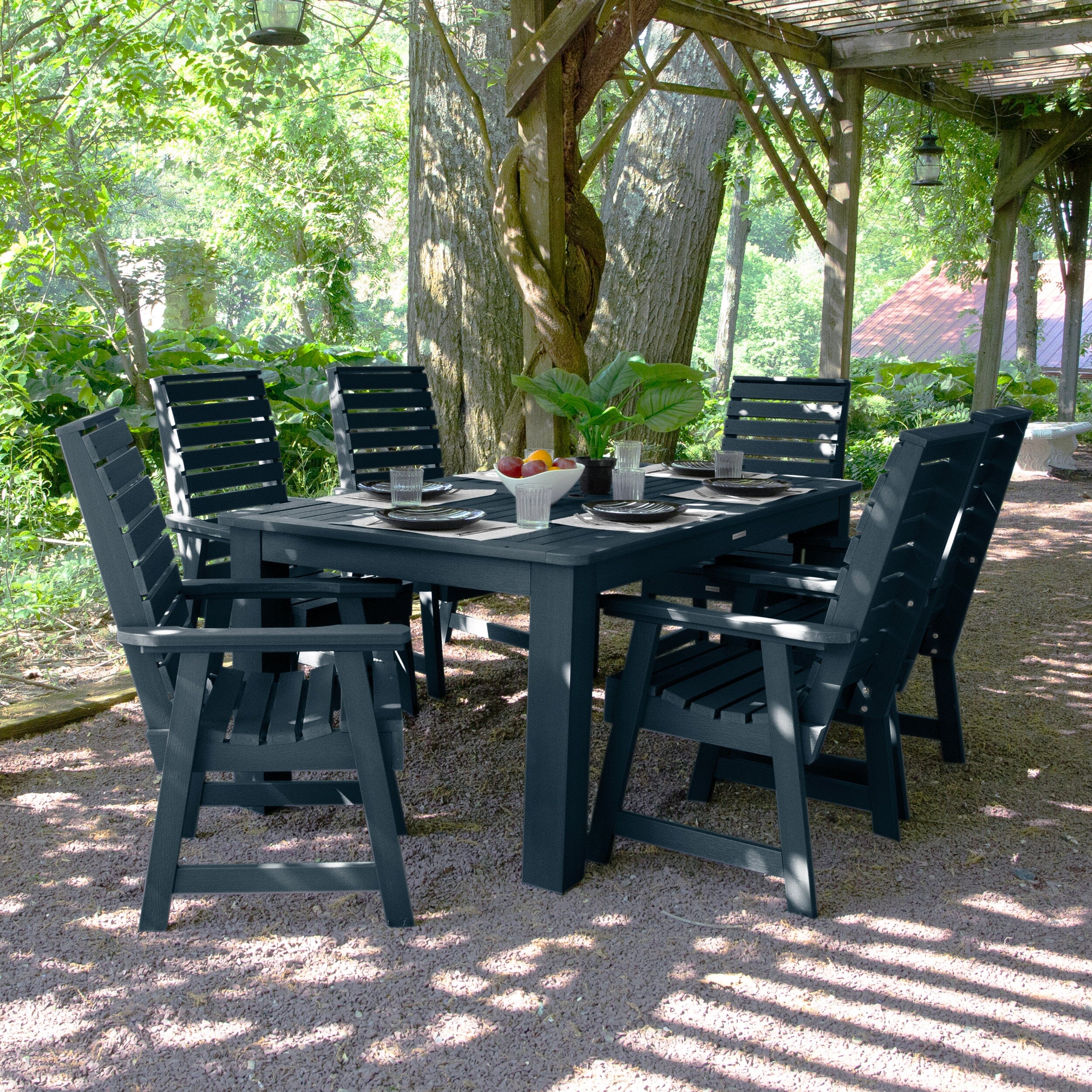 Weatherly 7pc Rectangular Dining Set 42in x 72in - Dining Height - Image 14