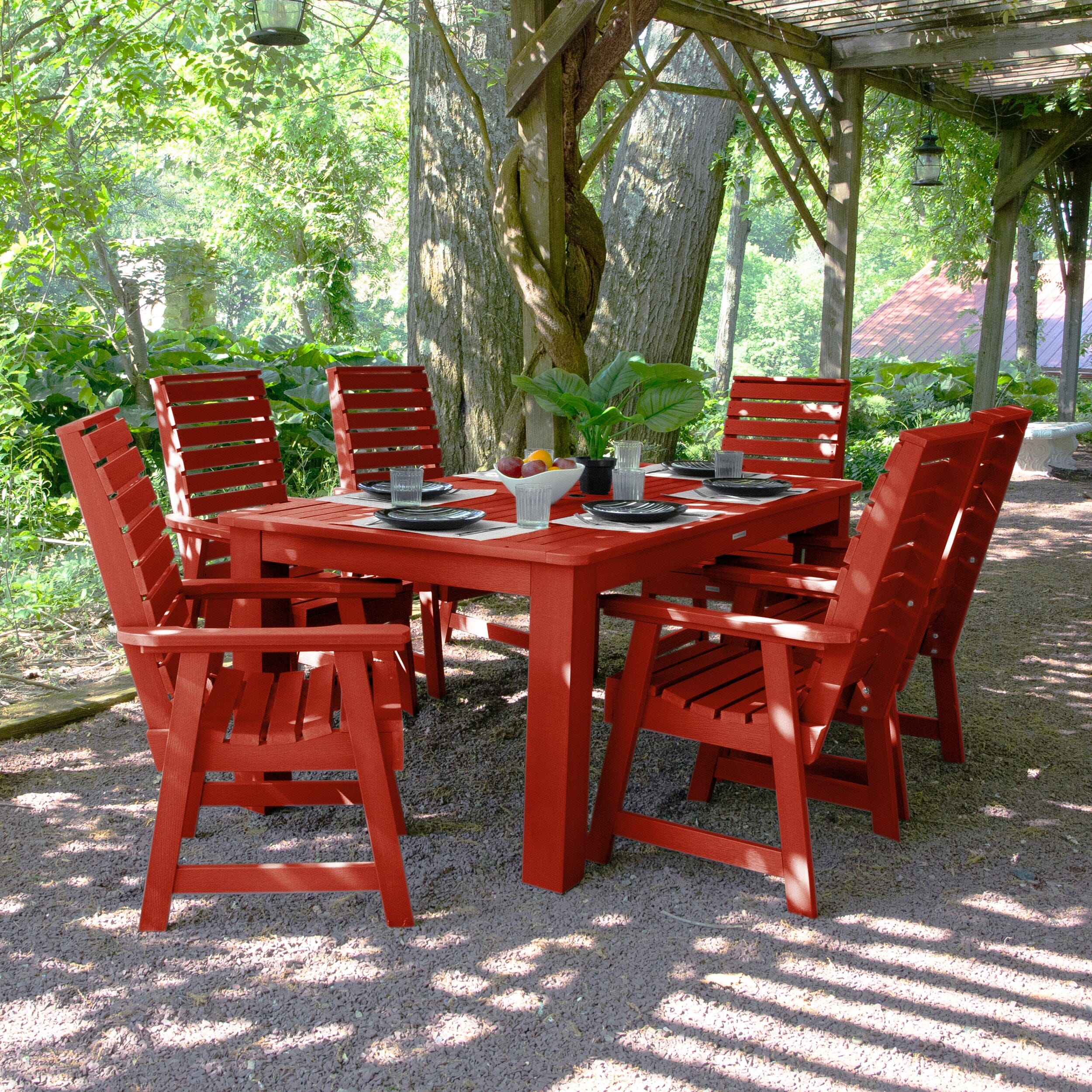 Weatherly 7pc Rectangular Dining Set 42in x 72in - Dining Height - Image 16